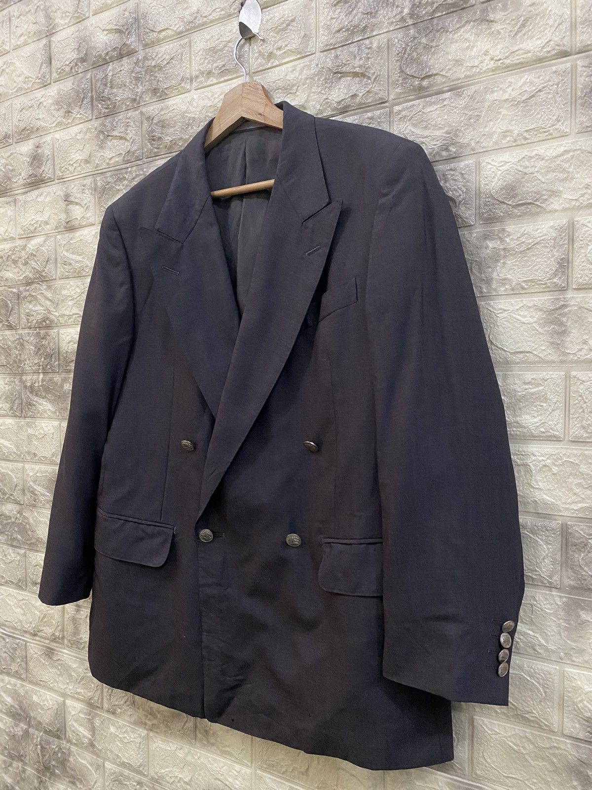 Burberry × Vintage Vintage Burberrys Blazer Size US L / EU 52-54 / 3 - 3 Thumbnail