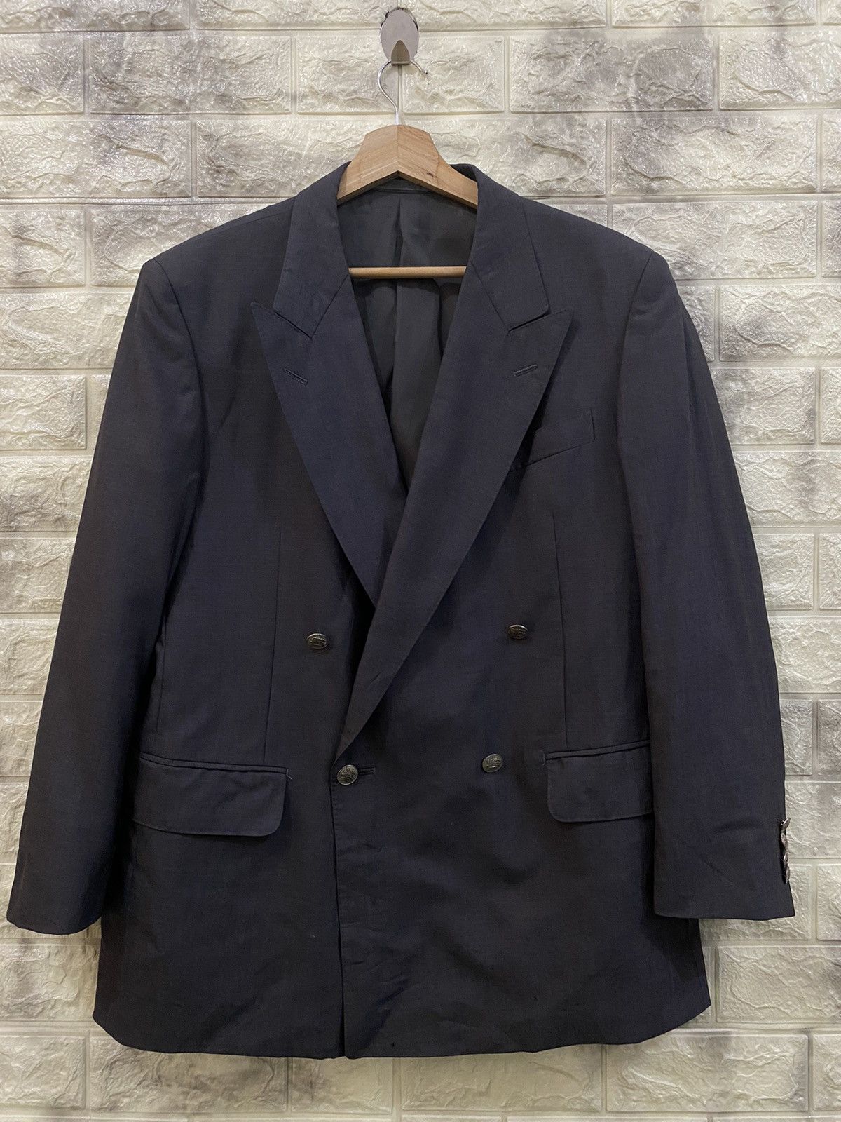 Burberry × Vintage Vintage Burberrys Blazer Size US L / EU 52-54 / 3 - 2 Thumbnail