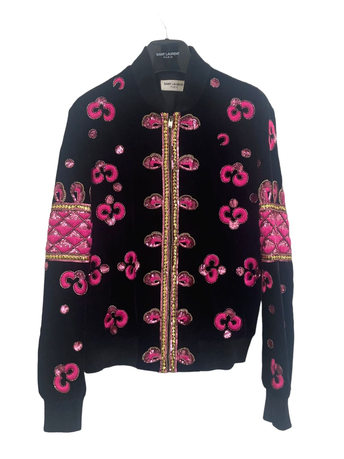 Saint Laurent Velvet Embroidery Jacket