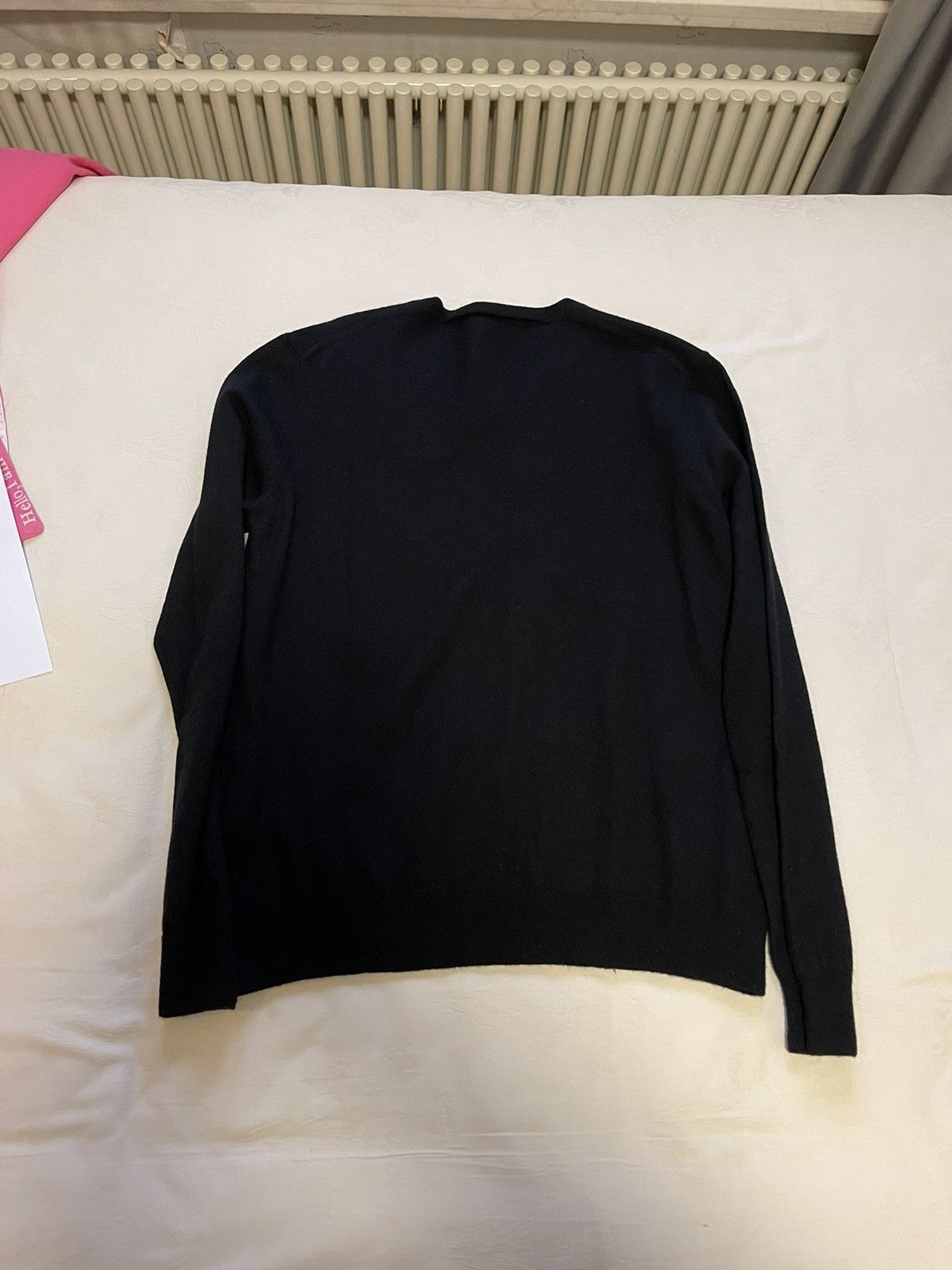 Comme des Garcons × Comme des Garcons Homme Plus × Japanese Brand COMME des GARÇONS PLAY black knit sweater Size US M / EU 48-50 / 2 - 2 Thumbnail