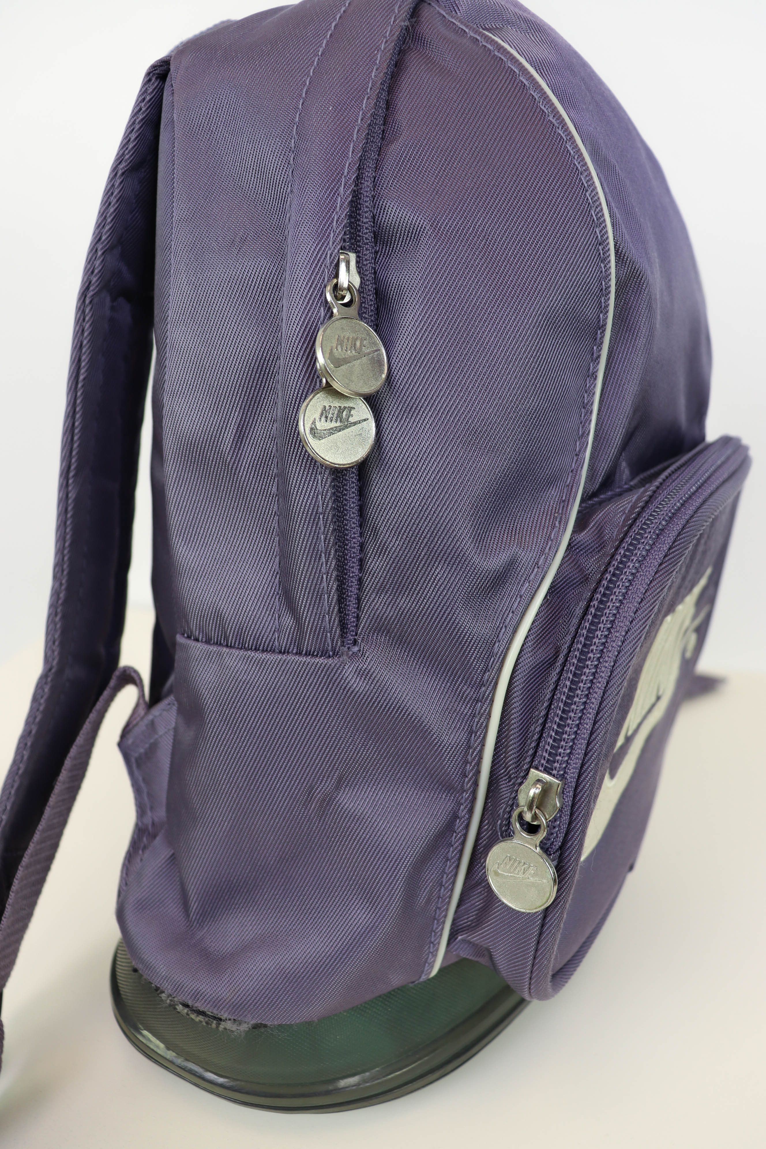 Nike Nike Vintage 90s MINI Rubber Bottom Blue Gray Backpack Size ONE SIZE - 10 Thumbnail