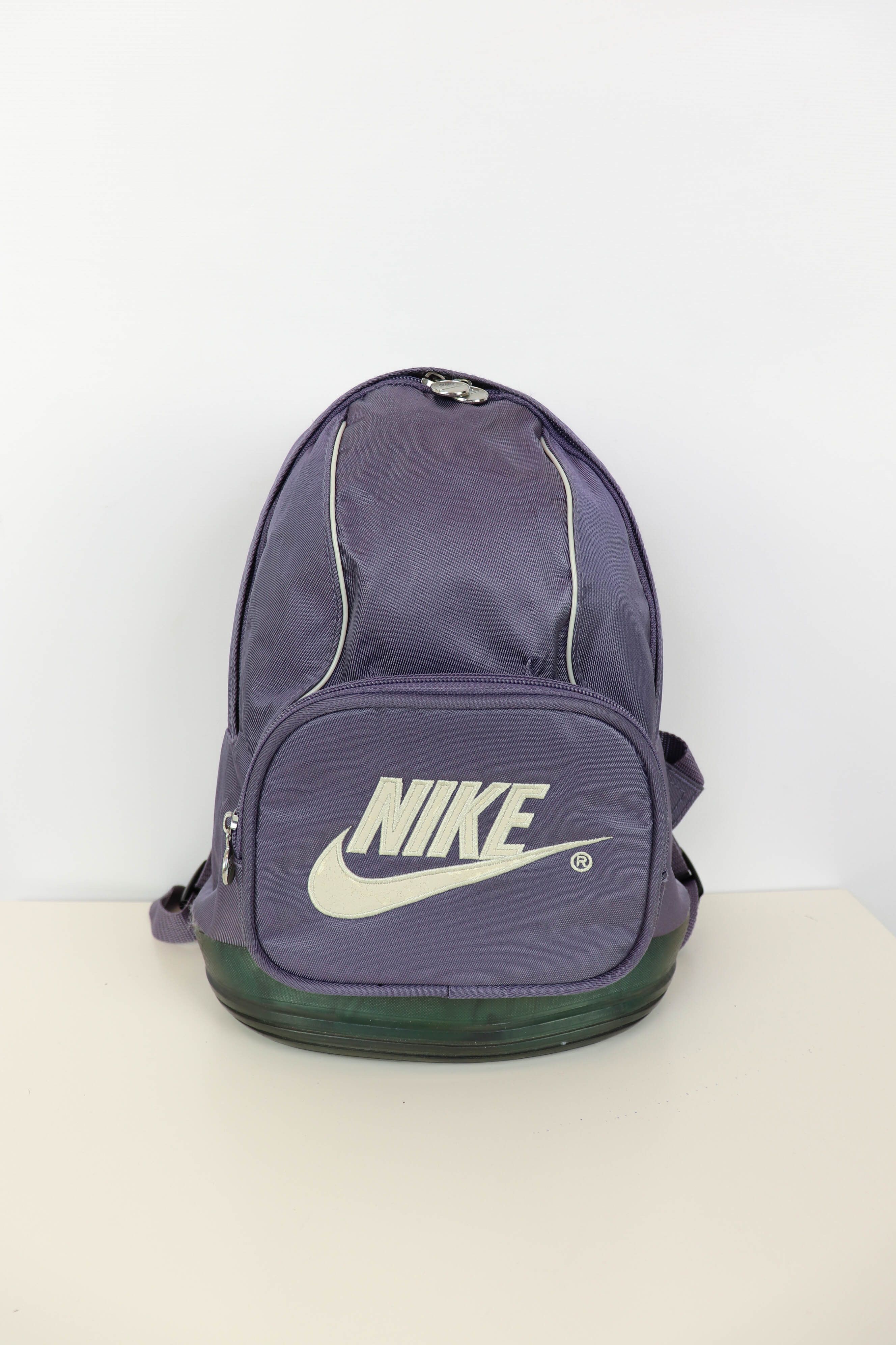 Nike Nike Vintage 90s MINI Rubber Bottom Blue Gray Backpack Size ONE SIZE - 2 Thumbnail