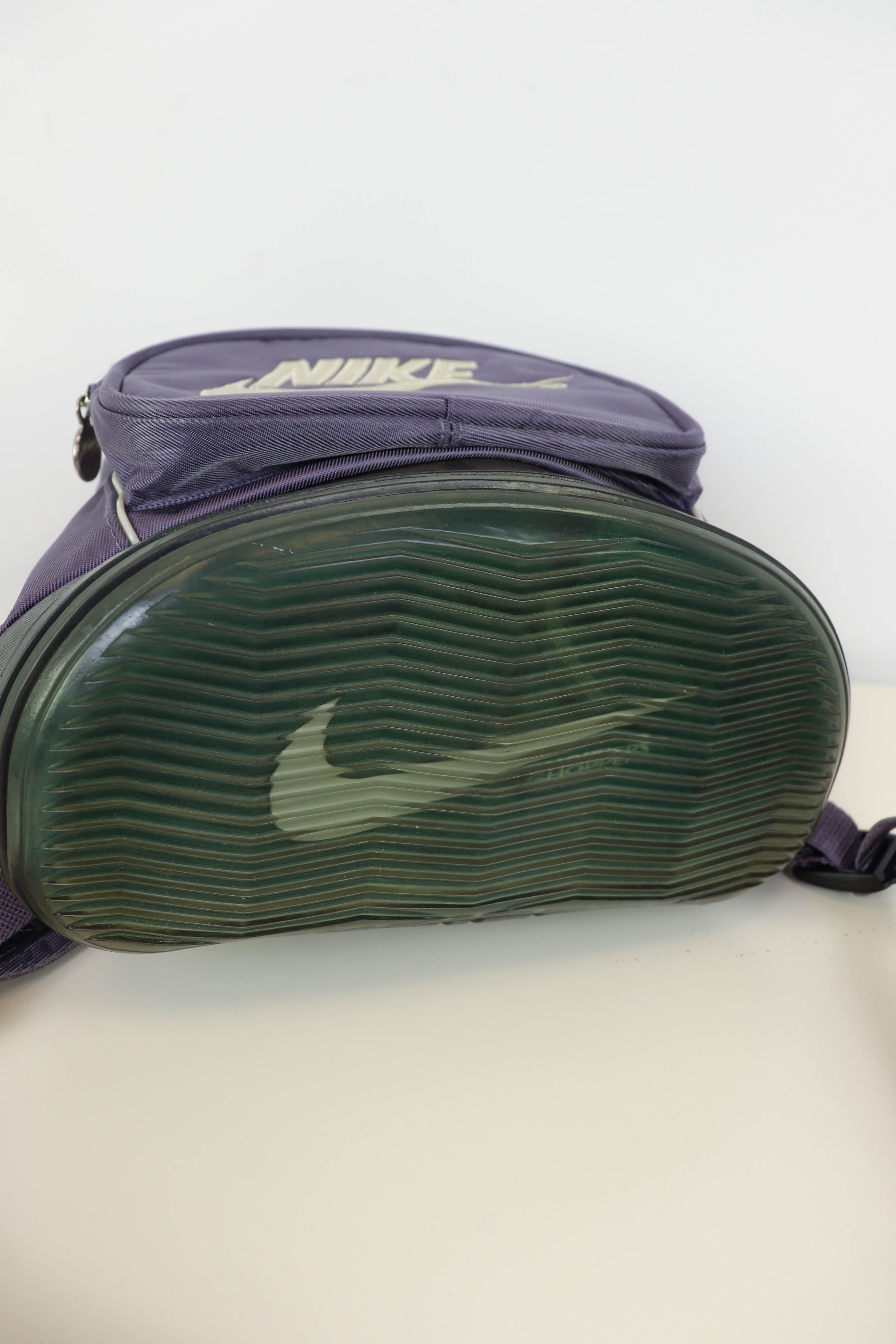 Nike Nike Vintage 90s MINI Rubber Bottom Blue Gray Backpack Size ONE SIZE - 7 Thumbnail