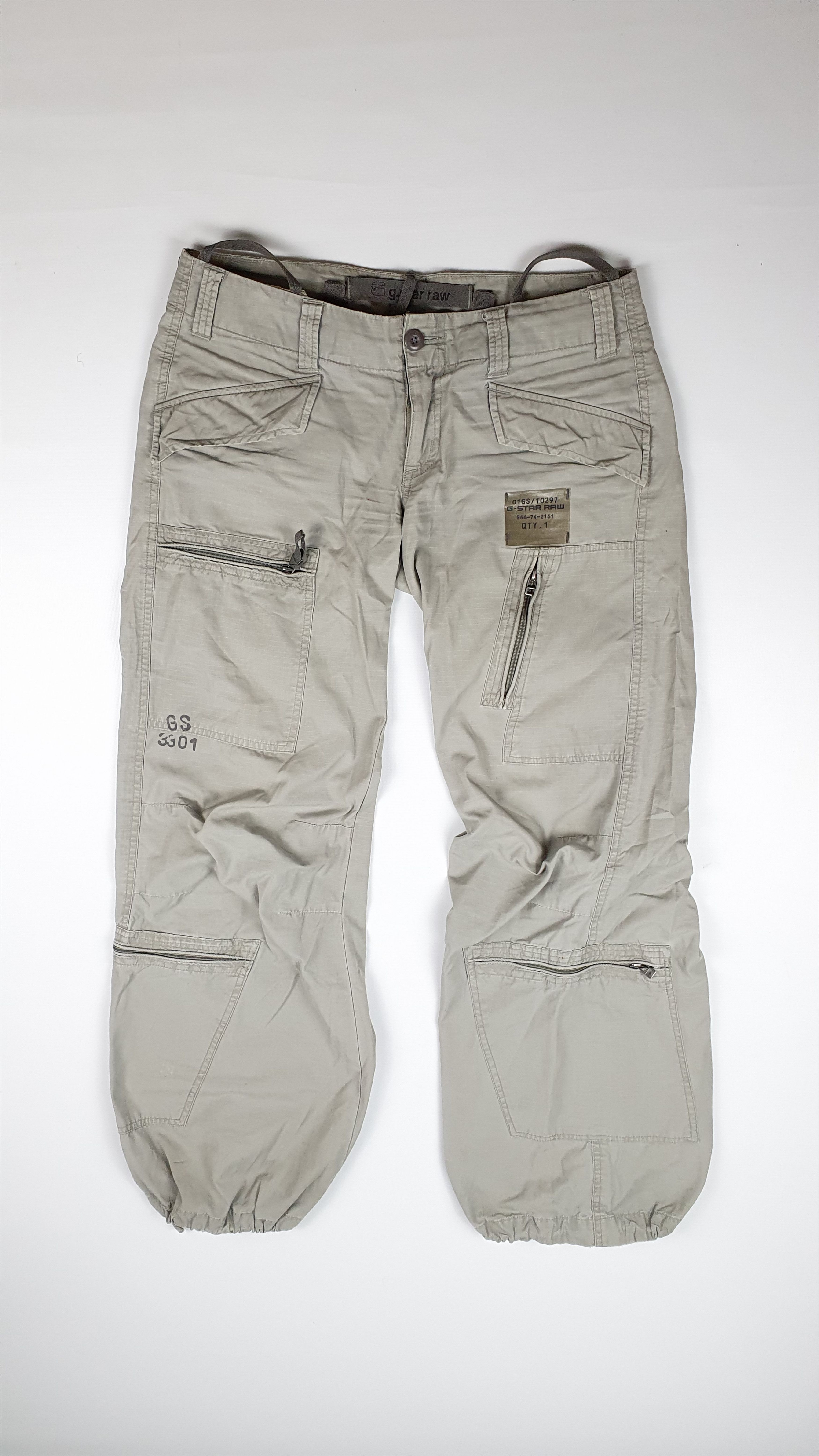 G-Star × Japanese Brand Rare size Flight Pant Multipocket Baggy Gstar Size US 31 - 15 Thumbnail