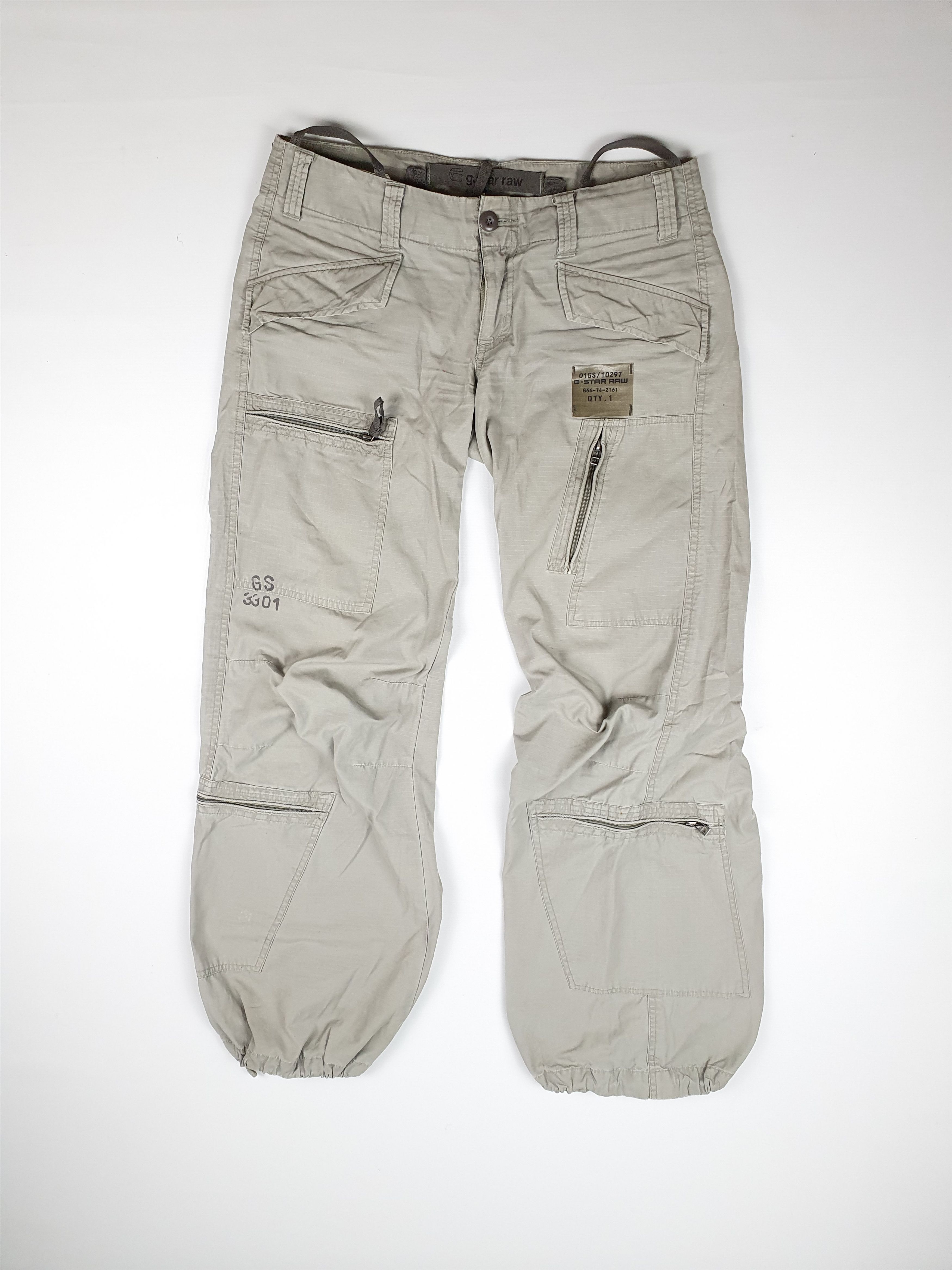 G-Star × Japanese Brand Rare size Flight Pant Multipocket Baggy Gstar Size US 31 - 2 Thumbnail