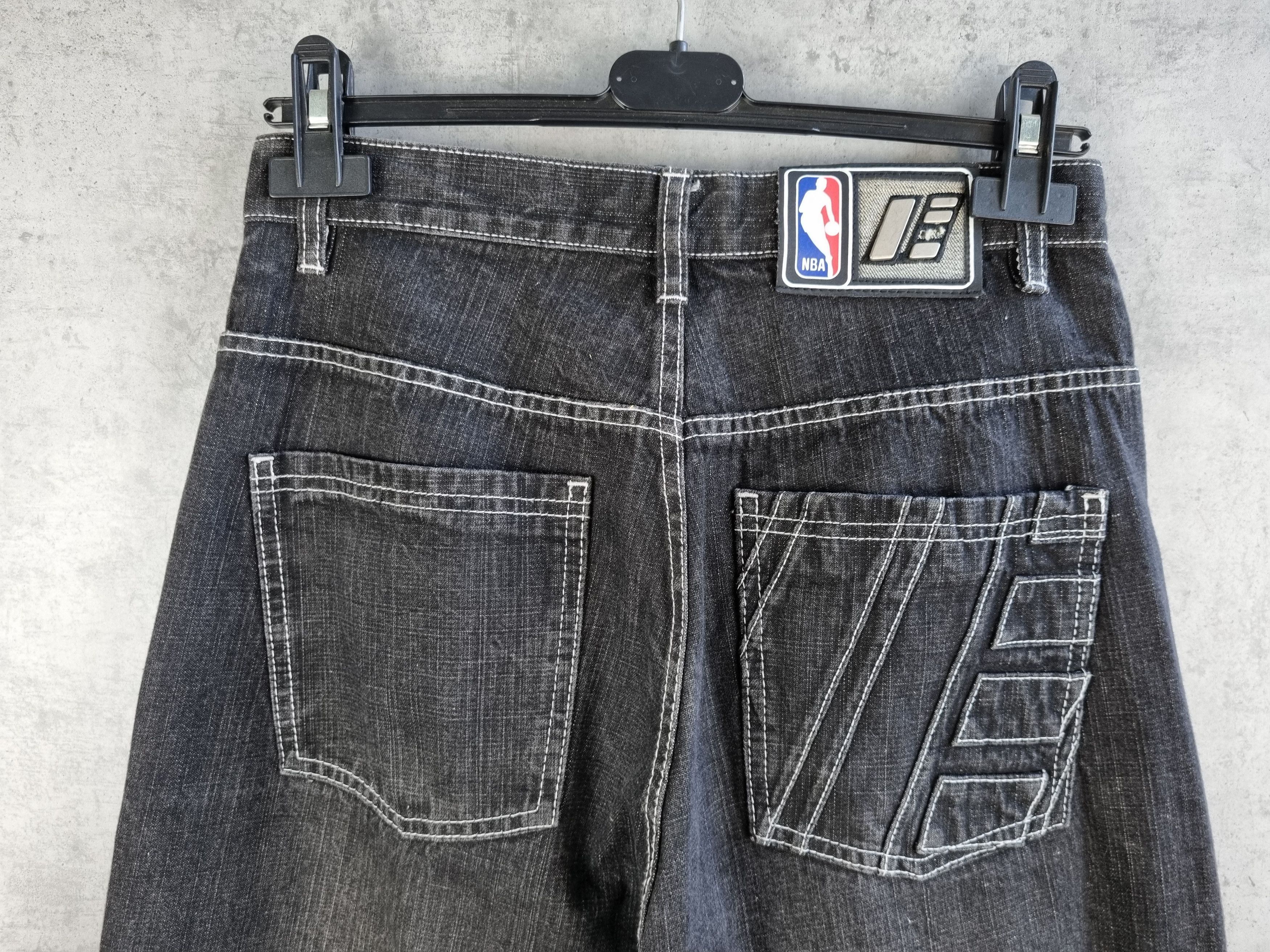 NBA × Vintage 90s Los Angeles Lakers Big logo Vintage Denim Pant Size US 30 / EU 46 - 7 Thumbnail