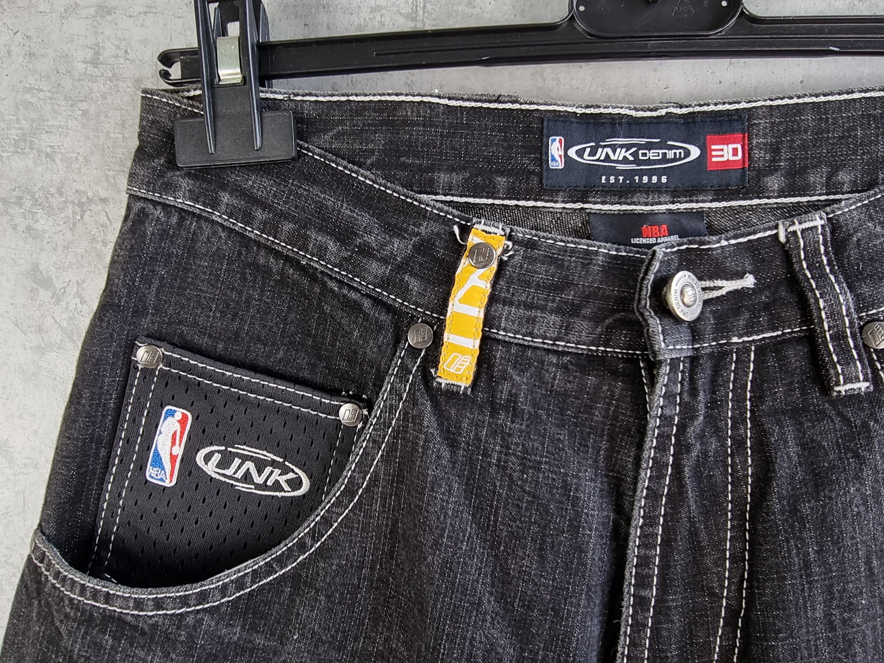 NBA × Vintage 90s Los Angeles Lakers Big logo Vintage Denim Pant Size US 30 / EU 46 - 9 Thumbnail