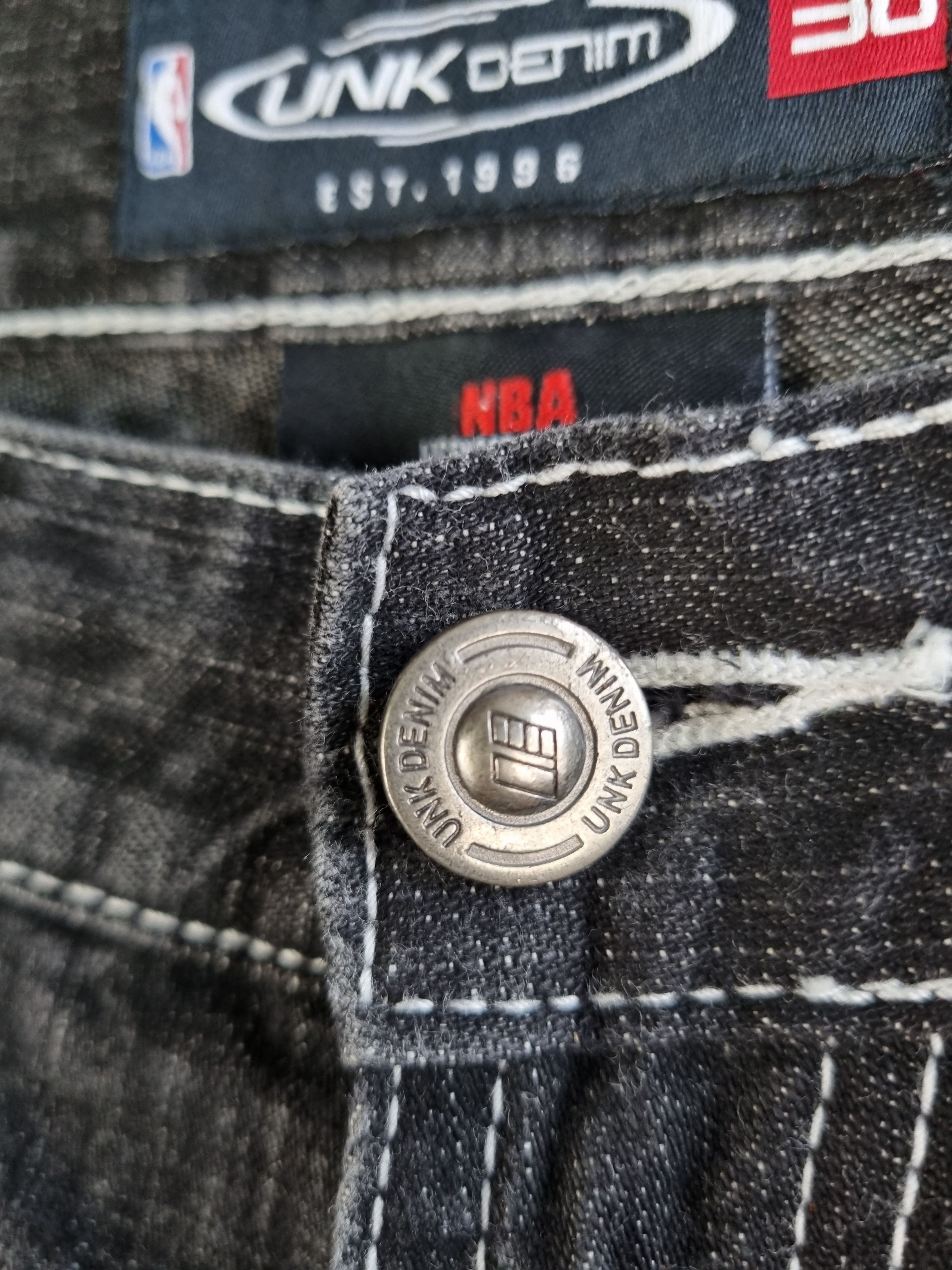 NBA × Vintage 90s Los Angeles Lakers Big logo Vintage Denim Pant Size US 30 / EU 46 - 5 Thumbnail