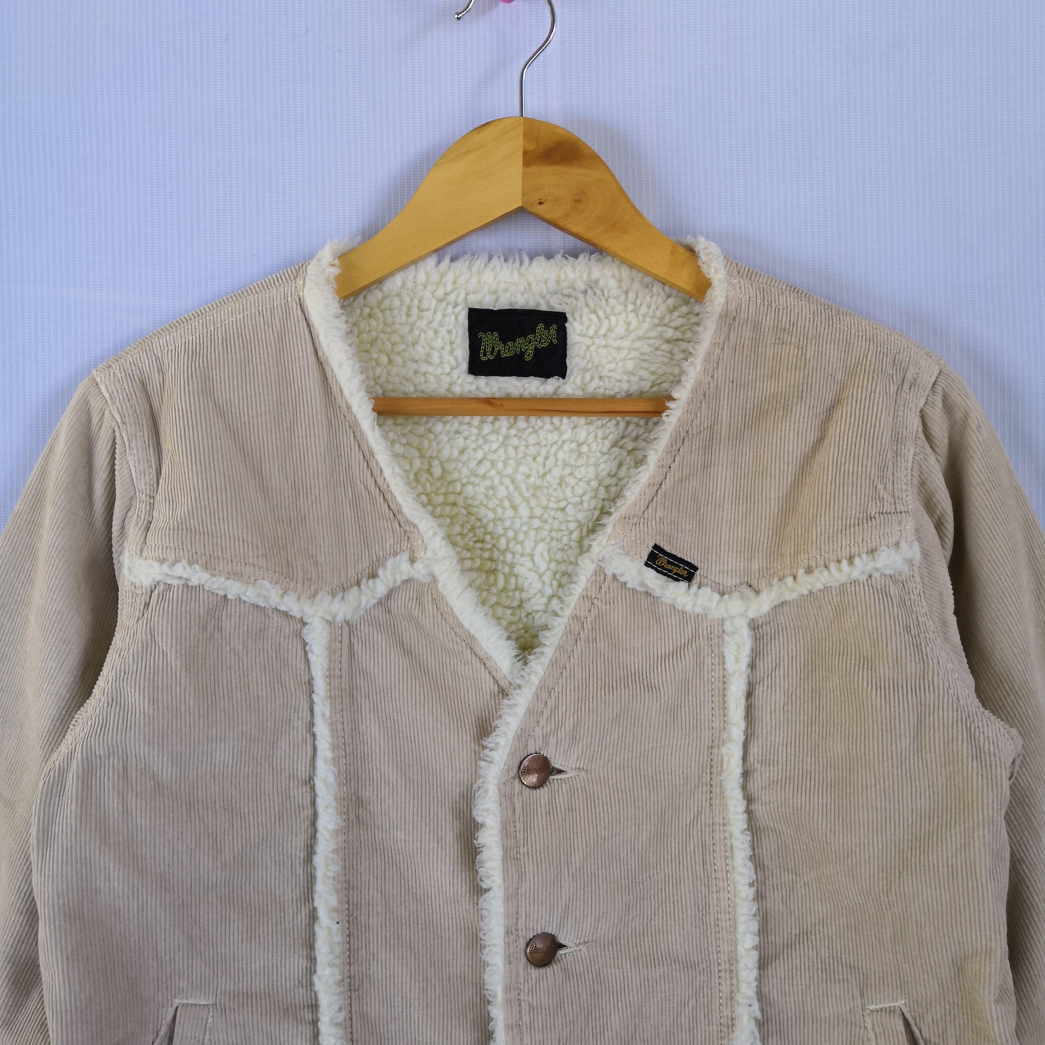 Vintage Wrangler Corduroy Jacket with Shearling Fleece Inner Jacket Size US M / EU 48-50 / 2 - 4 Thumbnail