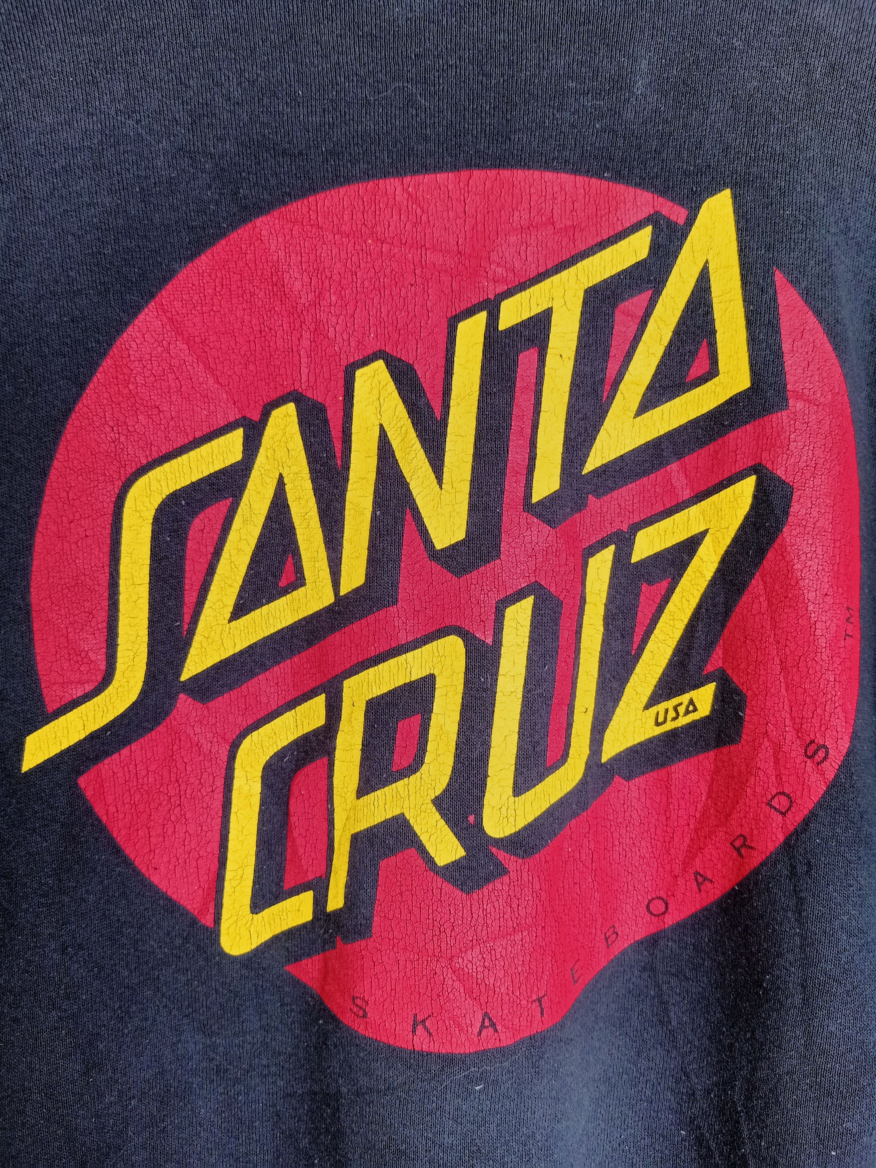 Santa Cruz Skateboards × Vintage Vintage Santa Cruz Usa Skateboard Sweatshirt Size US L / EU 52-54 / 3 - 10 Thumbnail