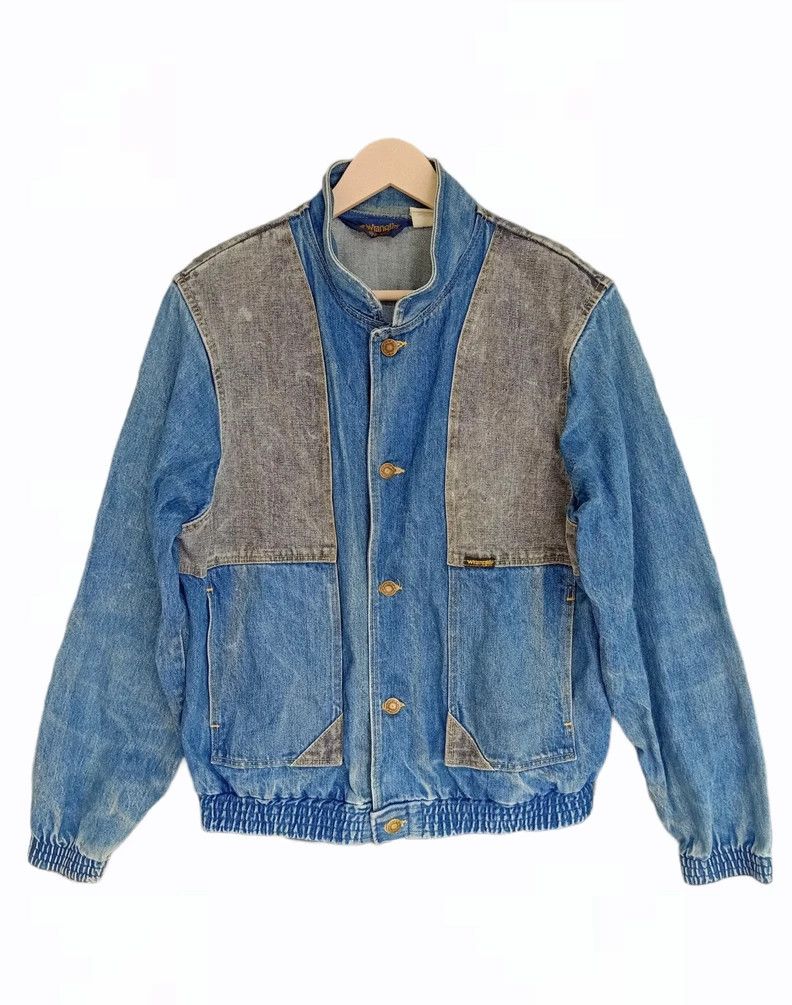 Vintage × Wrangler Vintage 70/80s Patchwork Wrangler Denim Jacket Size US XL / EU 56 / 4 - 2 Thumbnail