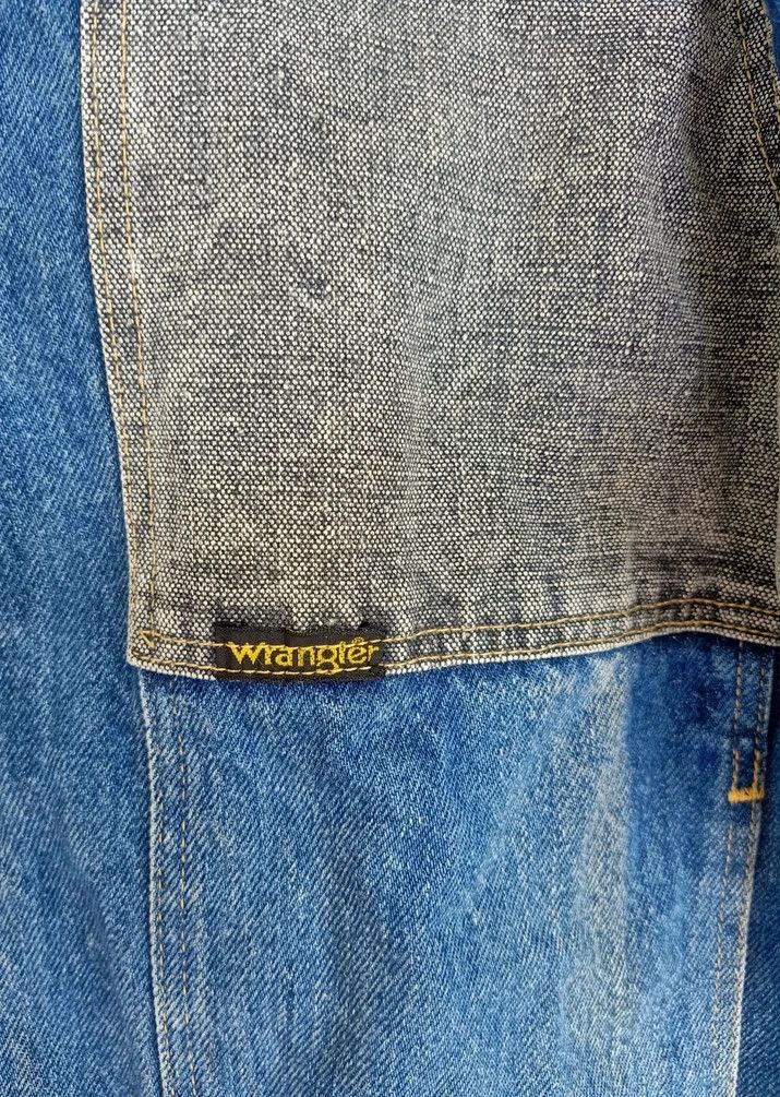 Vintage × Wrangler Vintage 70/80s Patchwork Wrangler Denim Jacket Size US XL / EU 56 / 4 - 4 Thumbnail
