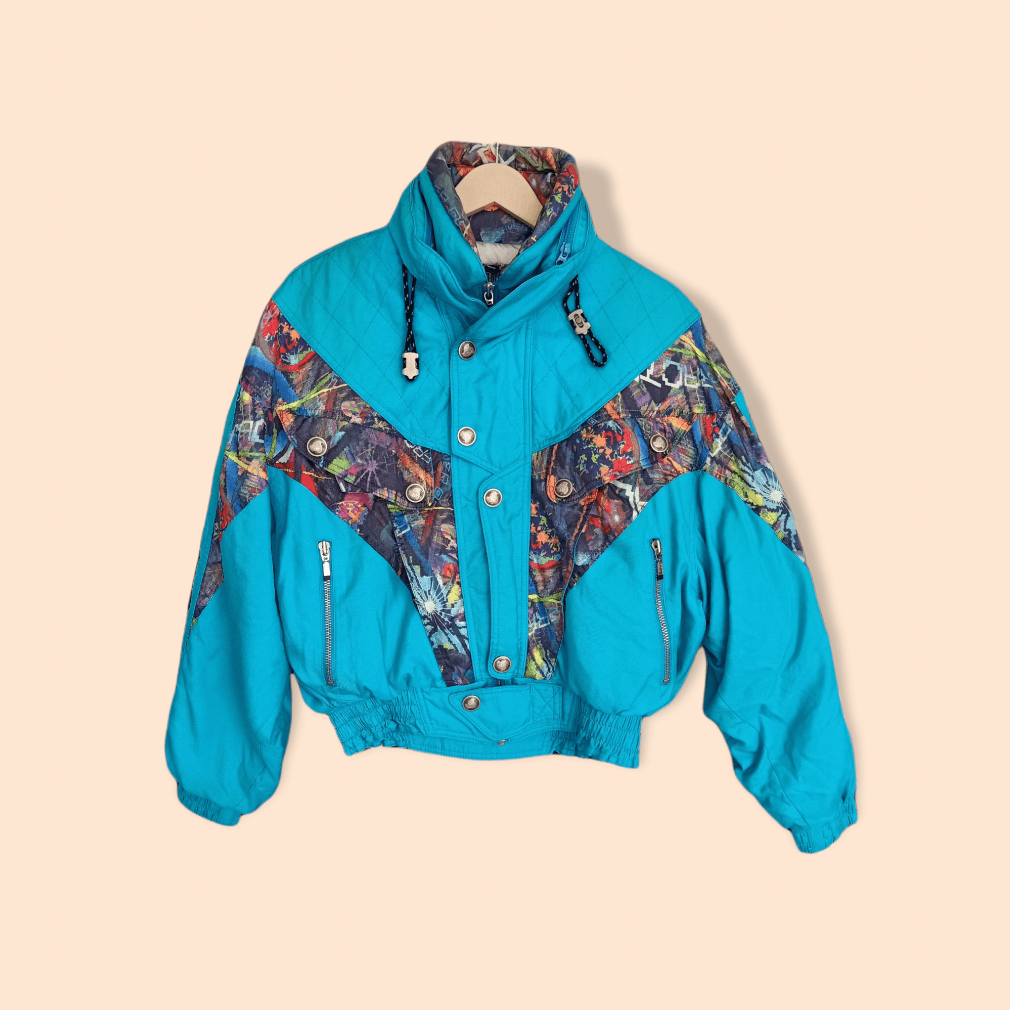 Japanese Brand Multicolor Ski Jacket Size US M / EU 48-50 / 2 - 1 Thumbnail