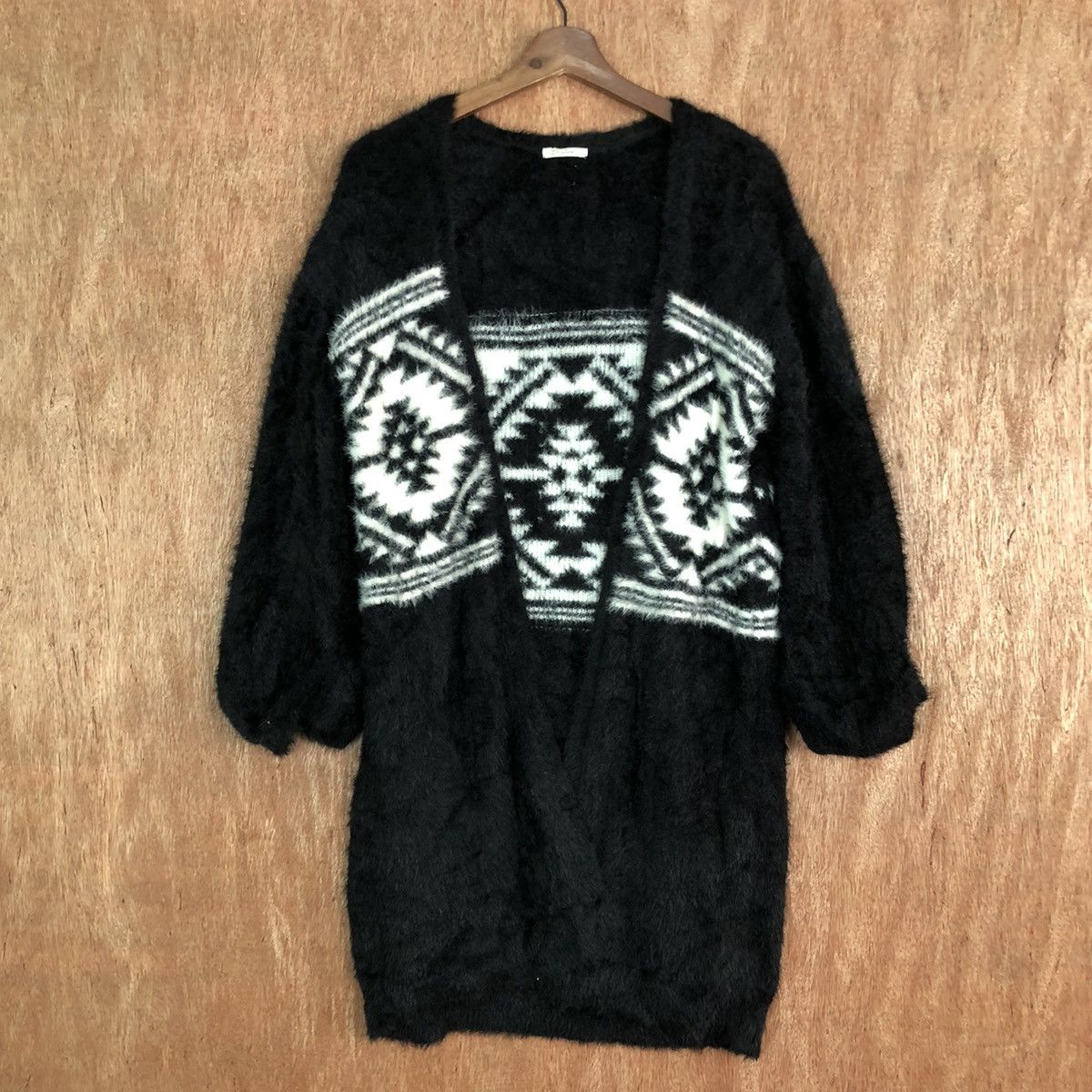 Homespun Knitwear × Japanese Brand Bliatorm cardigan Navajo Mohair Shag Shaggy knitwear #c393 Size US M / EU 48-50 / 2 - 1 Thumbnail