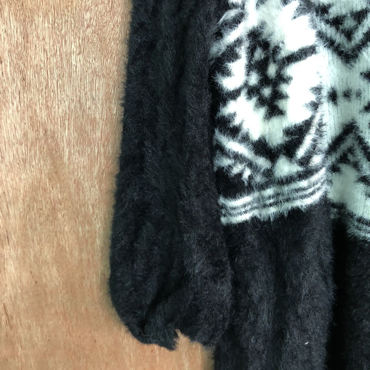 Homespun Knitwear × Japanese Brand Bliatorm cardigan Navajo Mohair Shag Shaggy knitwear #c393 Size US M / EU 48-50 / 2 - 10 Thumbnail