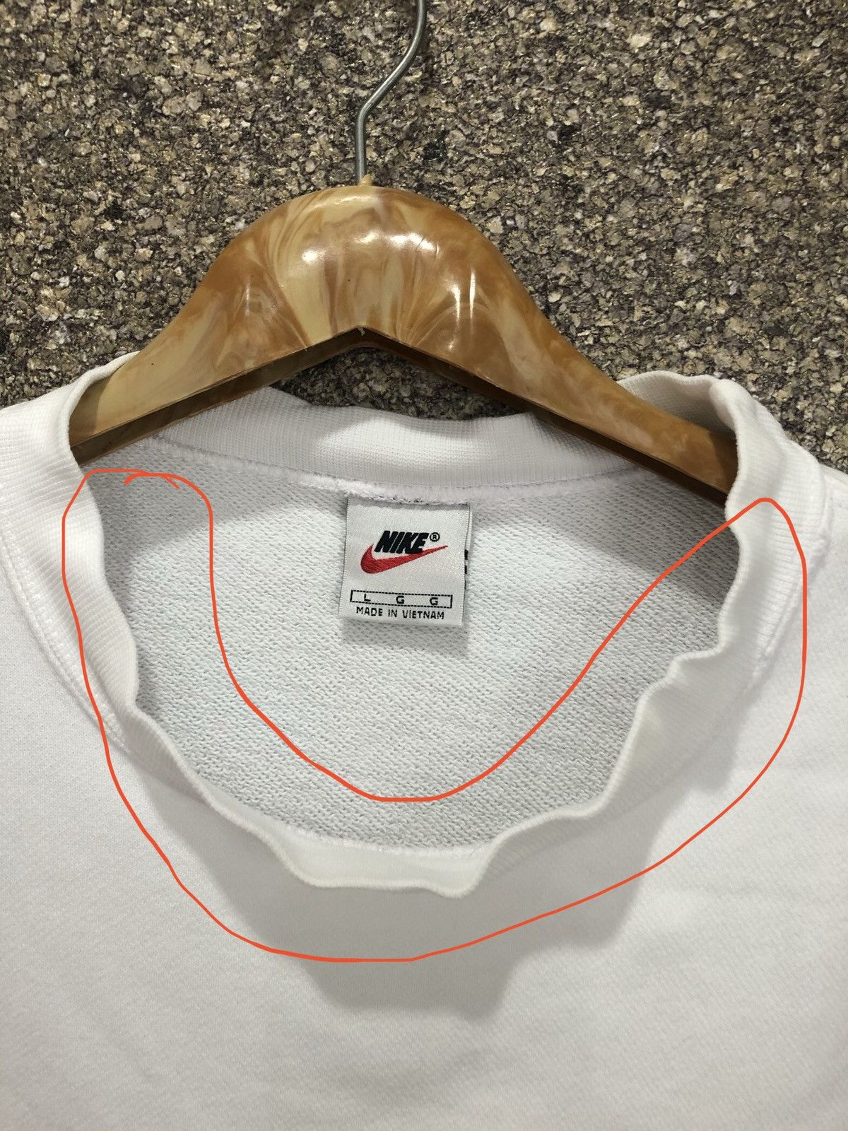 Nike × Vintage Vintage 90s Nike Sweater swoosh big logo Size US L / EU 52-54 / 3 - 4 Thumbnail