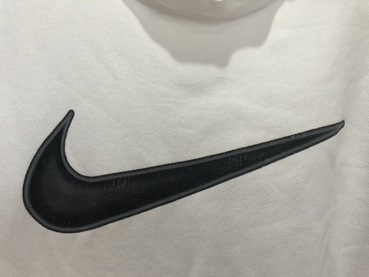 Nike × Vintage Vintage 90s Nike Sweater swoosh big logo Size US L / EU 52-54 / 3 - 2 Thumbnail
