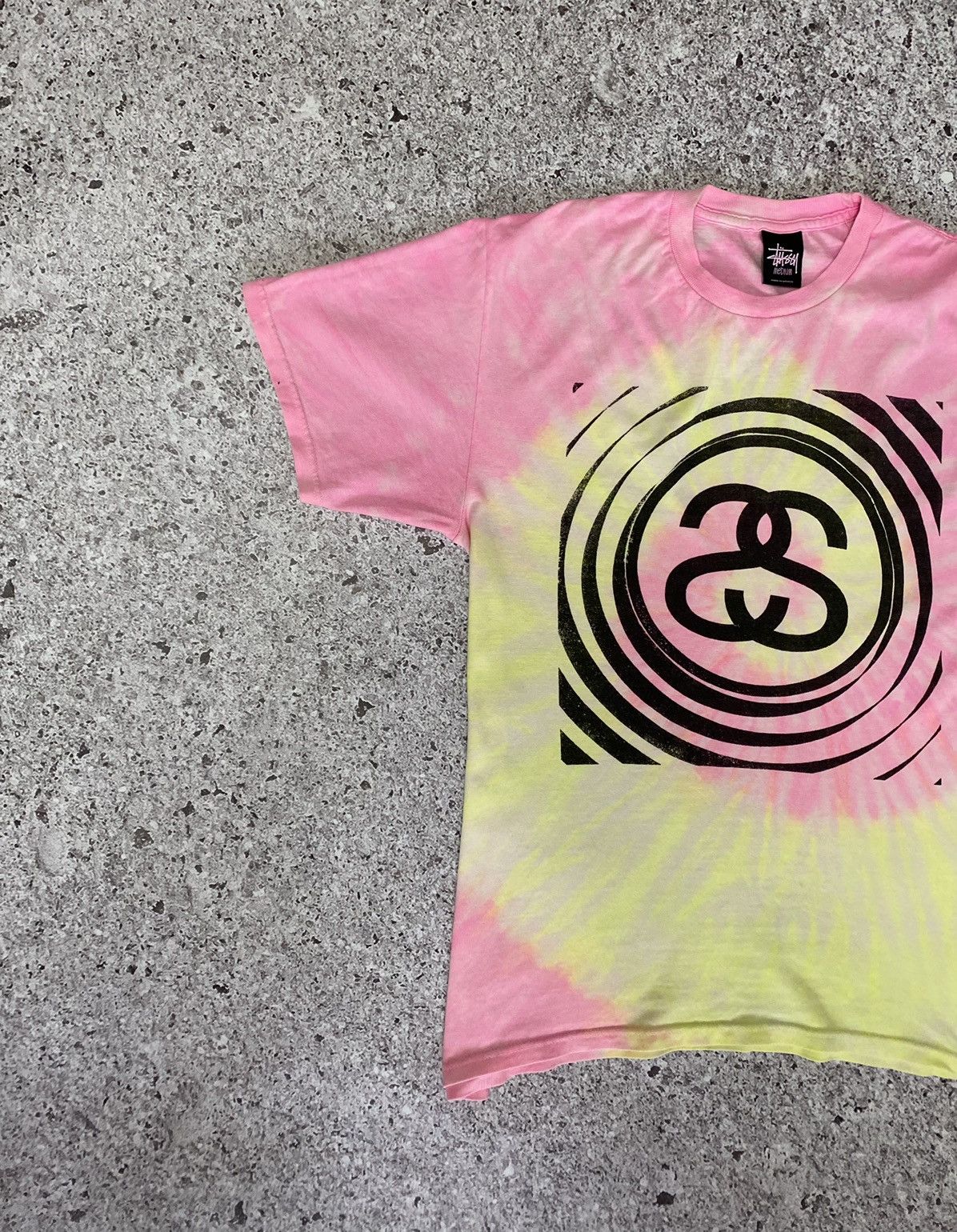 Stussy × Vintage 🌈 Rare Tie Dye Rainbow Stussy Iconic Logo y2k T-shirt Size US L / EU 52-54 / 3 - 2 Thumbnail