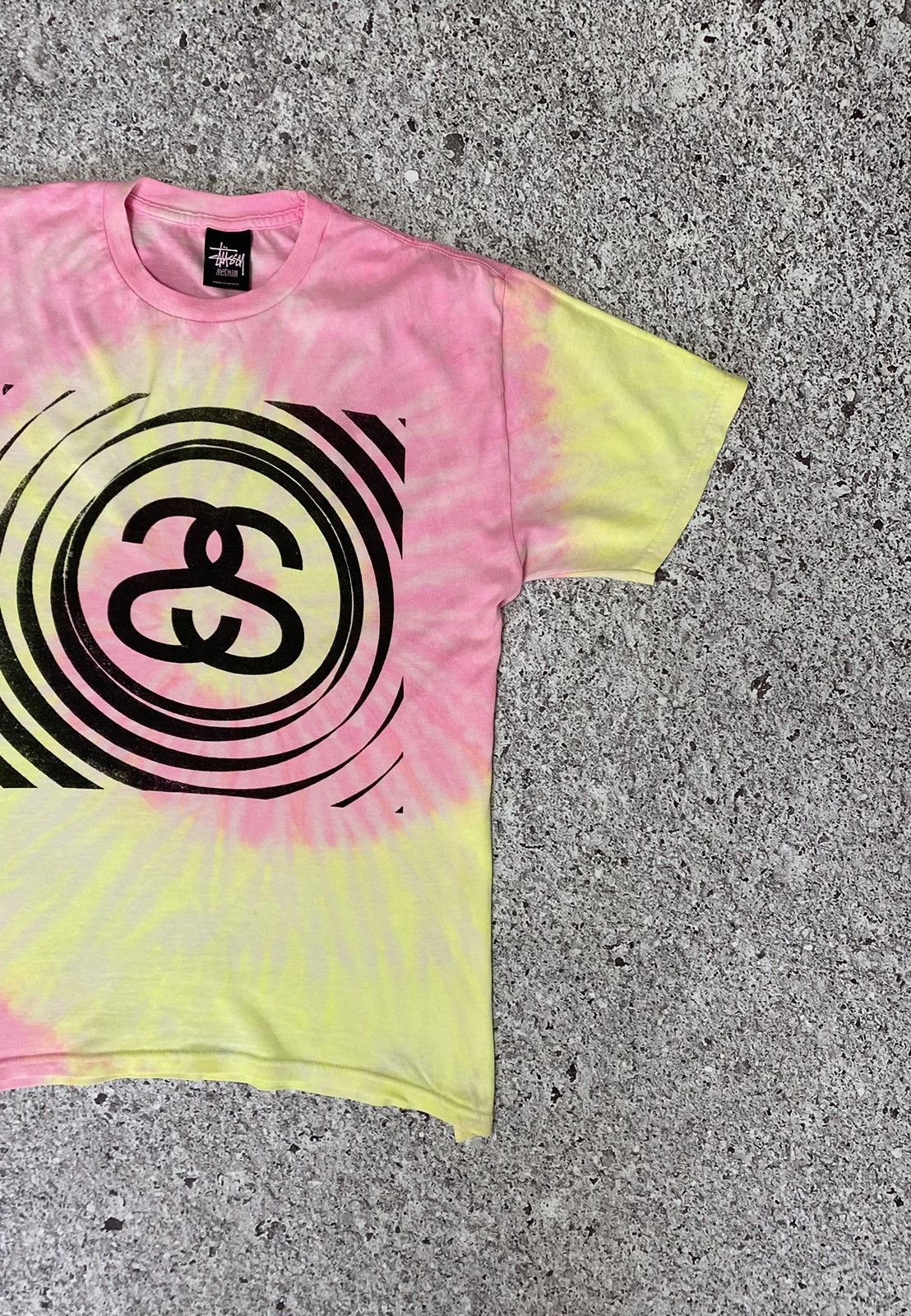 Stussy × Vintage 🌈 Rare Tie Dye Rainbow Stussy Iconic Logo y2k T-shirt Size US L / EU 52-54 / 3 - 3 Thumbnail