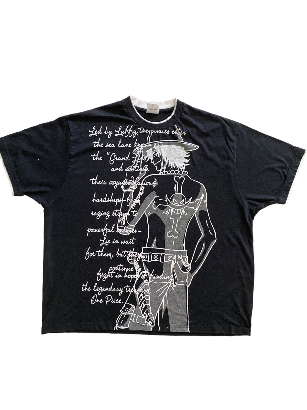 Japanese Brand Rare One Piece x ASGE big saiz over print Shirt rare design Size US XL / EU 56 / 4 - 5 Thumbnail