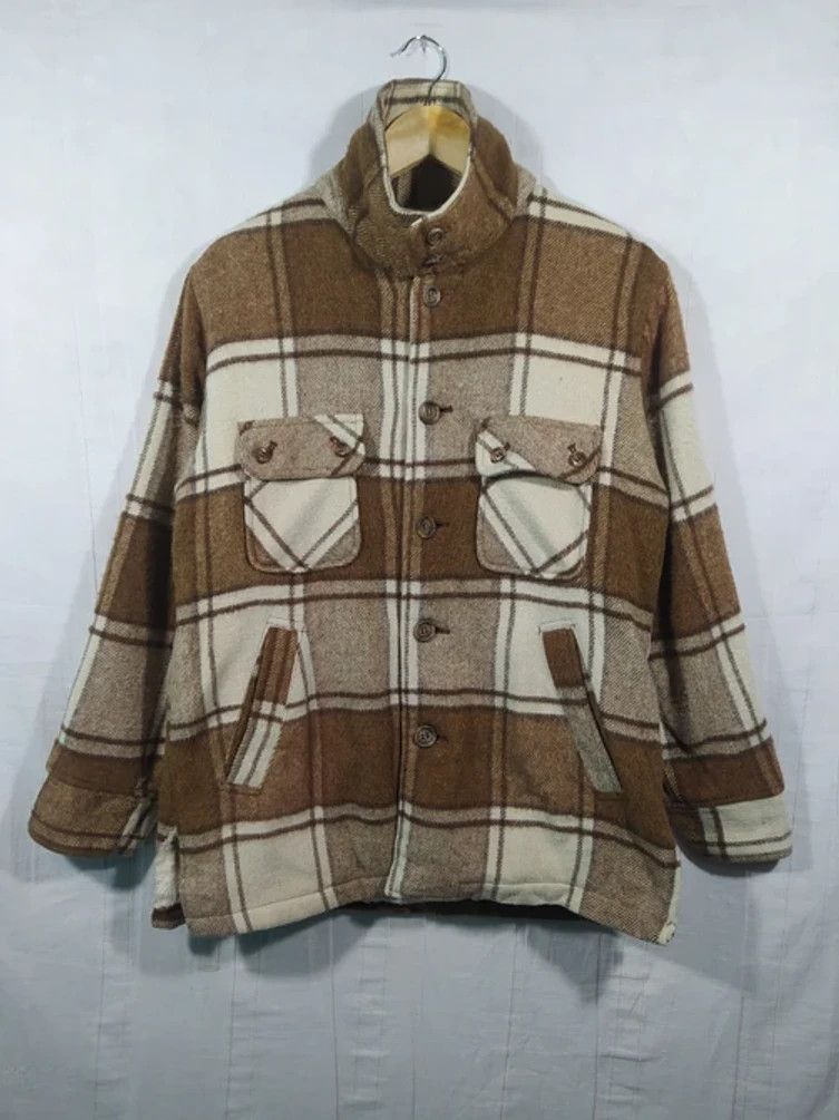 image of Vintage Centerman Wool Flannel Lining Fleece Jacket, Men's (Size Medium)