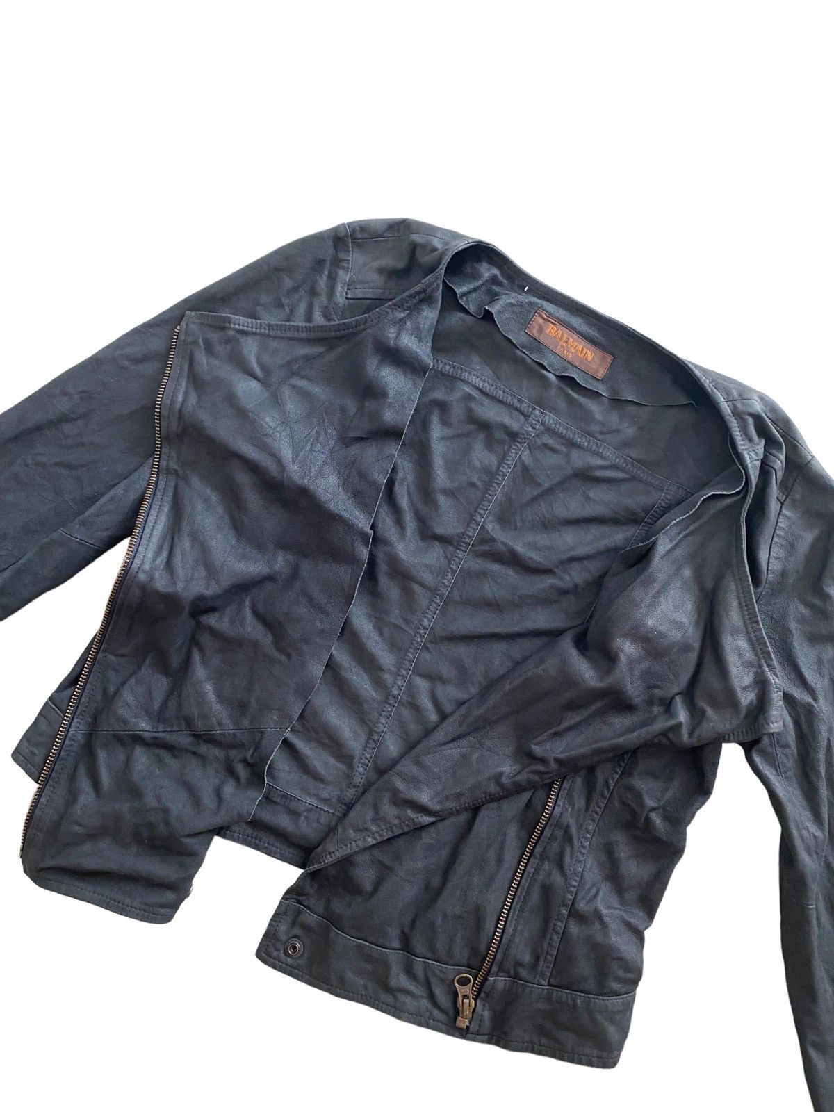 Balmain × Seditionaries Vintage BALMAIN Biker Jacket nice design Size ONE SIZE - 9 Thumbnail