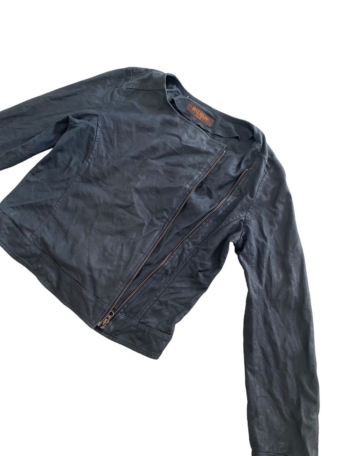 Balmain × Seditionaries Vintage BALMAIN Biker Jacket nice design Size ONE SIZE - 8 Thumbnail