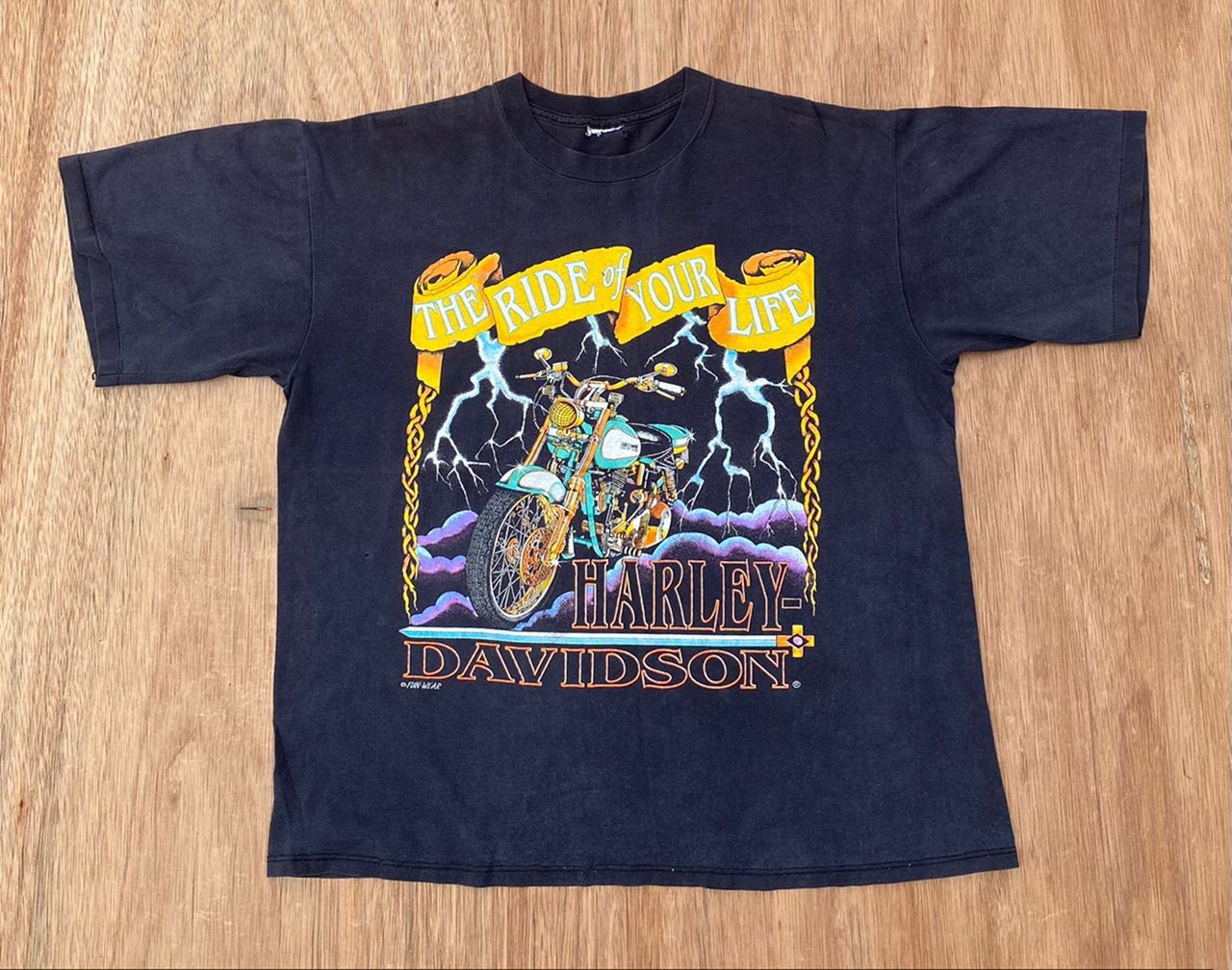 Harley Davidson × Vintage Vintage Tee D 36 harley davidson Size US XL / EU 56 / 4 - 1 Thumbnail