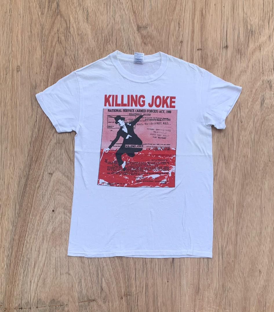 image of Vintage Tee Killing Joke A35 in White, Men's (Size Medium)