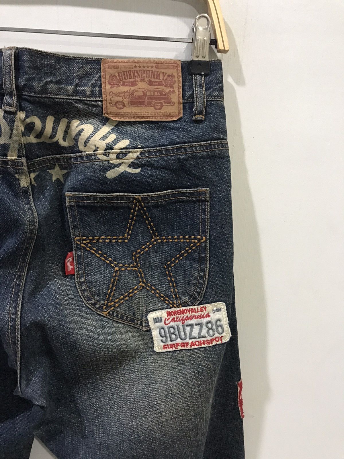 Japanese Brand STATEMENT.P🔥BUZZSPUNKY Tokyo Distressed PUNK Patches Denim Size US 29 - 12 Thumbnail