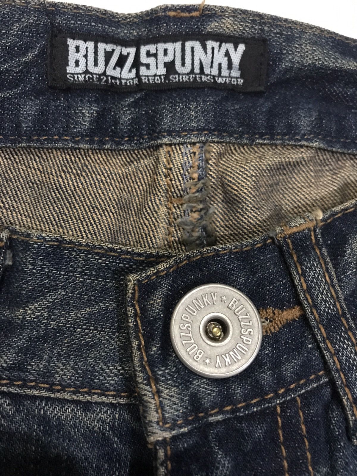 Japanese Brand STATEMENT.P🔥BUZZSPUNKY Tokyo Distressed PUNK Patches Denim Size US 29 - 19 Thumbnail