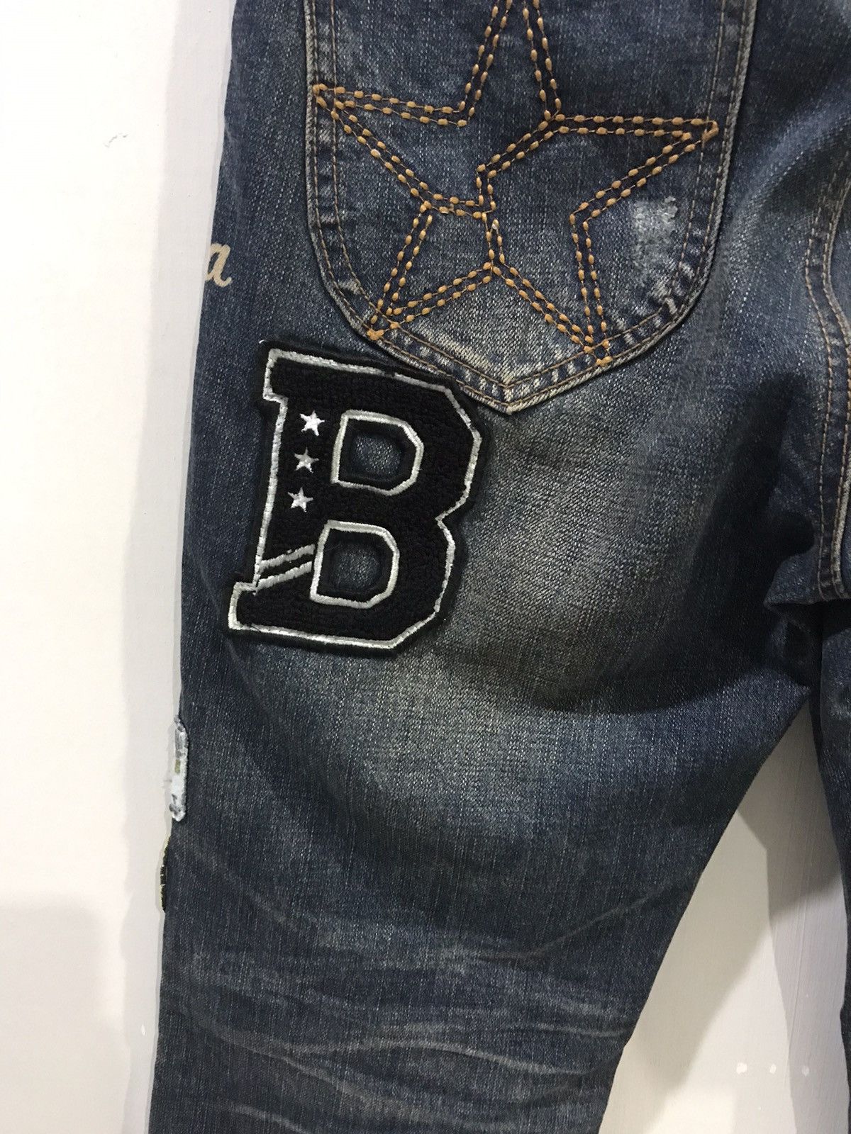 Japanese Brand STATEMENT.P🔥BUZZSPUNKY Tokyo Distressed PUNK Patches Denim Size US 29 - 15 Thumbnail