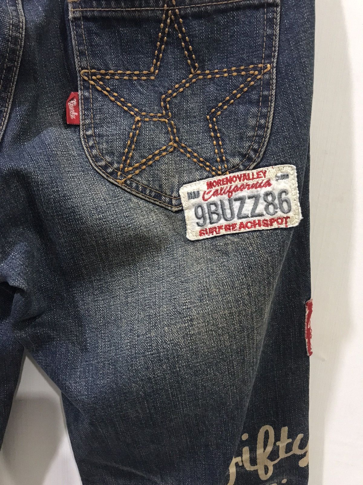 Japanese Brand STATEMENT.P🔥BUZZSPUNKY Tokyo Distressed PUNK Patches Denim Size US 29 - 14 Thumbnail