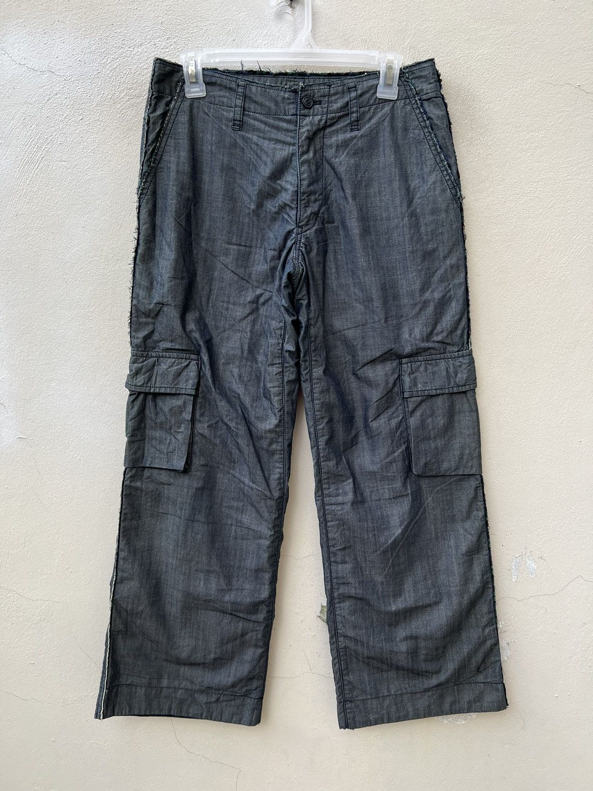 Issey Miyake Issey Miyake Plantation Lining Tartan Cut Out Cargo Trouser Size US 29 - 6 Thumbnail