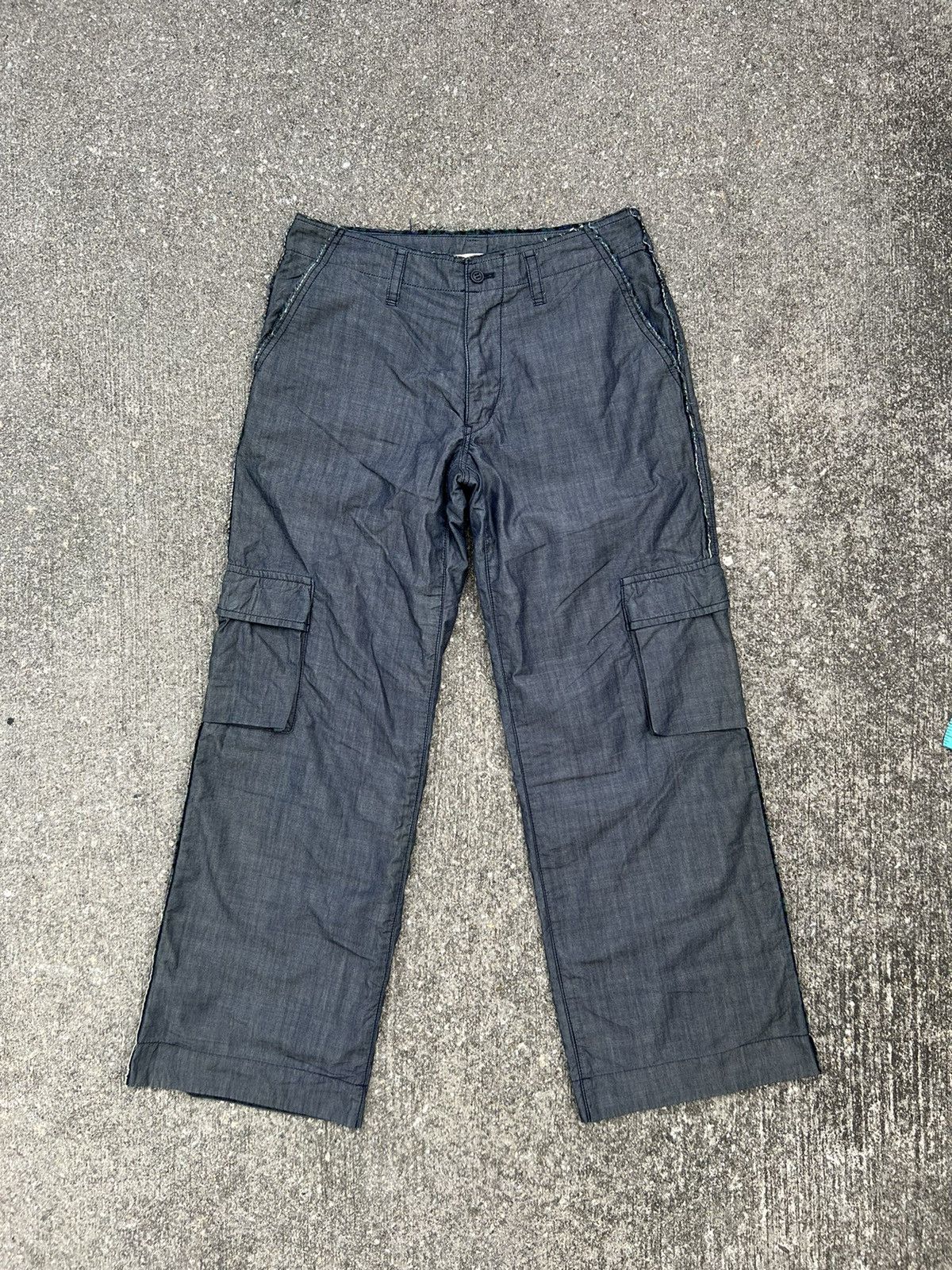 Issey Miyake Issey Miyake Plantation Lining Tartan Cut Out Cargo Trouser Size US 29 - 1 Thumbnail