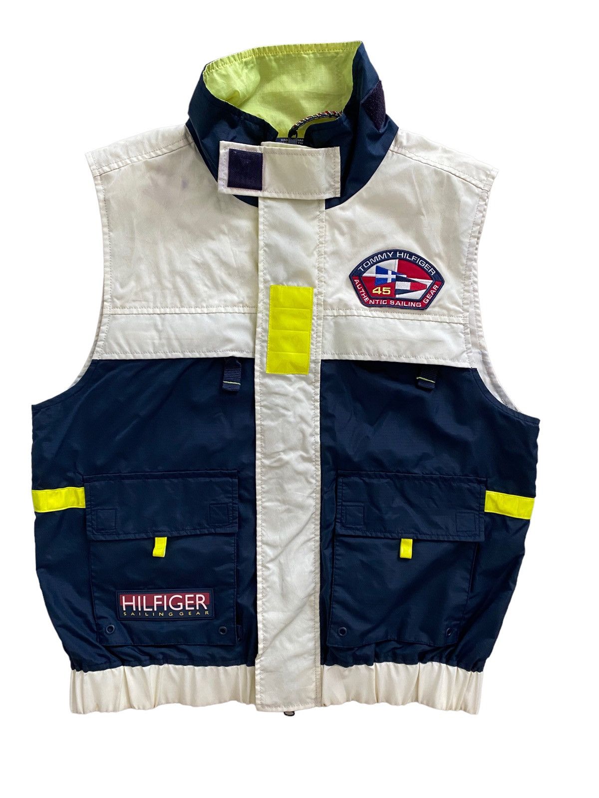 Tommy Hilfiger × Vintage Vintage Tommy Hilfiger Sailing Gear ROBOT Vest nice design Size US L / EU 52-54 / 3 - 10 Thumbnail