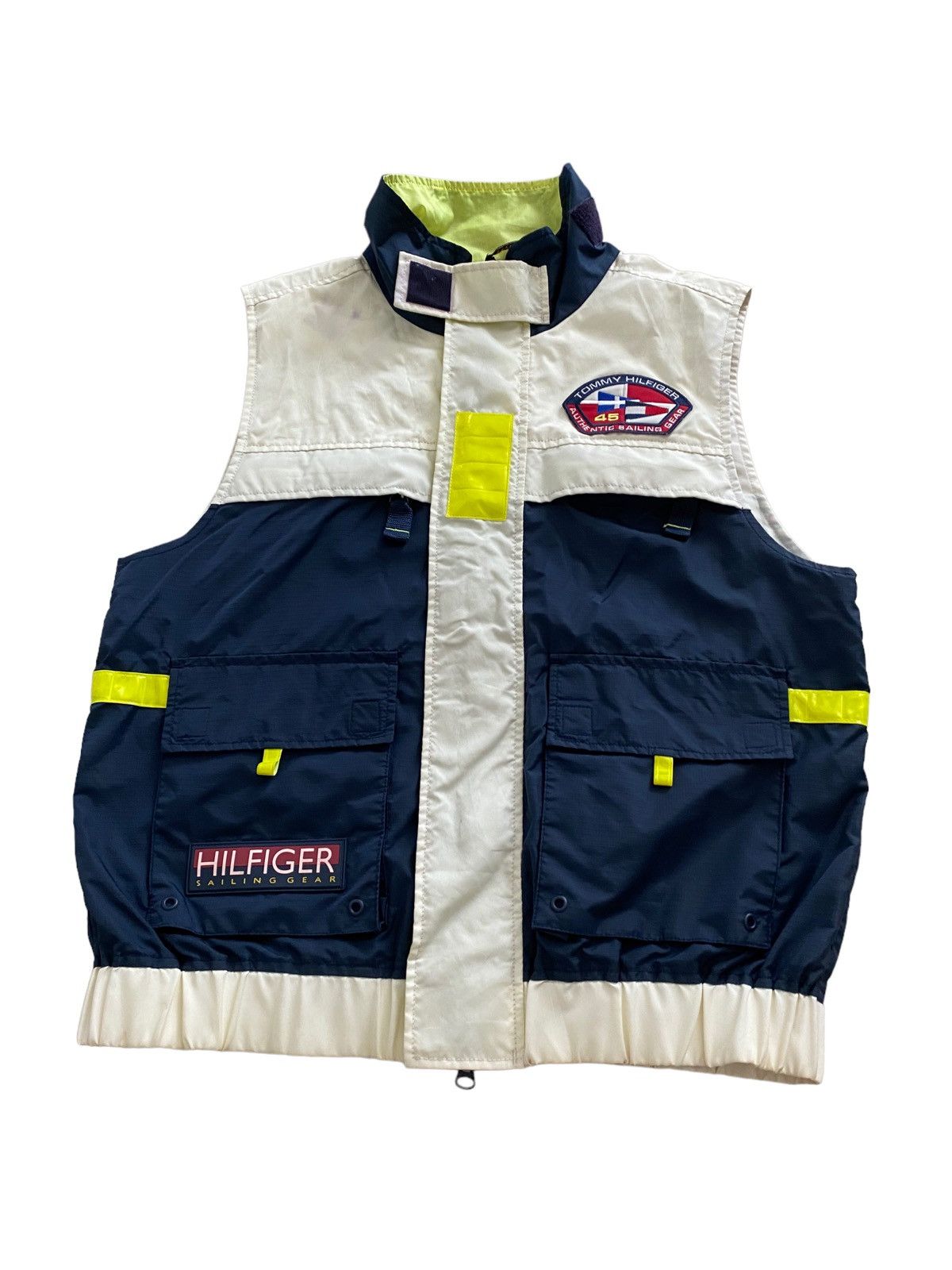 Tommy Hilfiger × Vintage Vintage Tommy Hilfiger Sailing Gear ROBOT Vest nice design Size US L / EU 52-54 / 3 - 9 Thumbnail