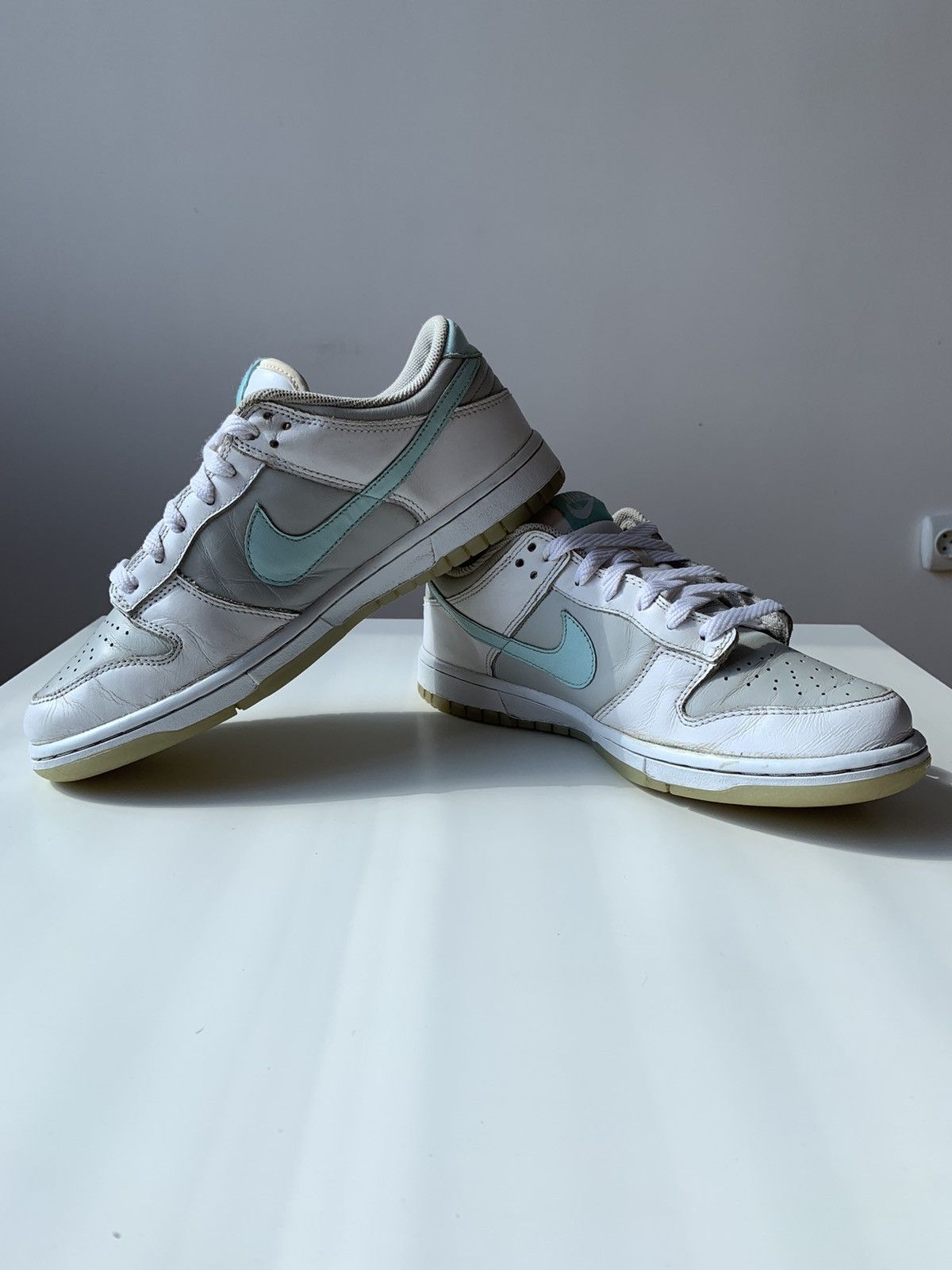 Nike 2005 Nike Dunk Low Ice Blue Neutral Grey White / Baby Blue Size US 7.5 / EU 40-41 - 8 Thumbnail