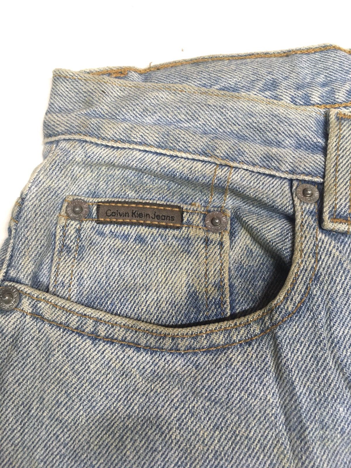 Calvin Klein × Vintage Vintage ‘80 Calvin Klein easy fit jean light wash blue deni Size US 29 - 7 Thumbnail