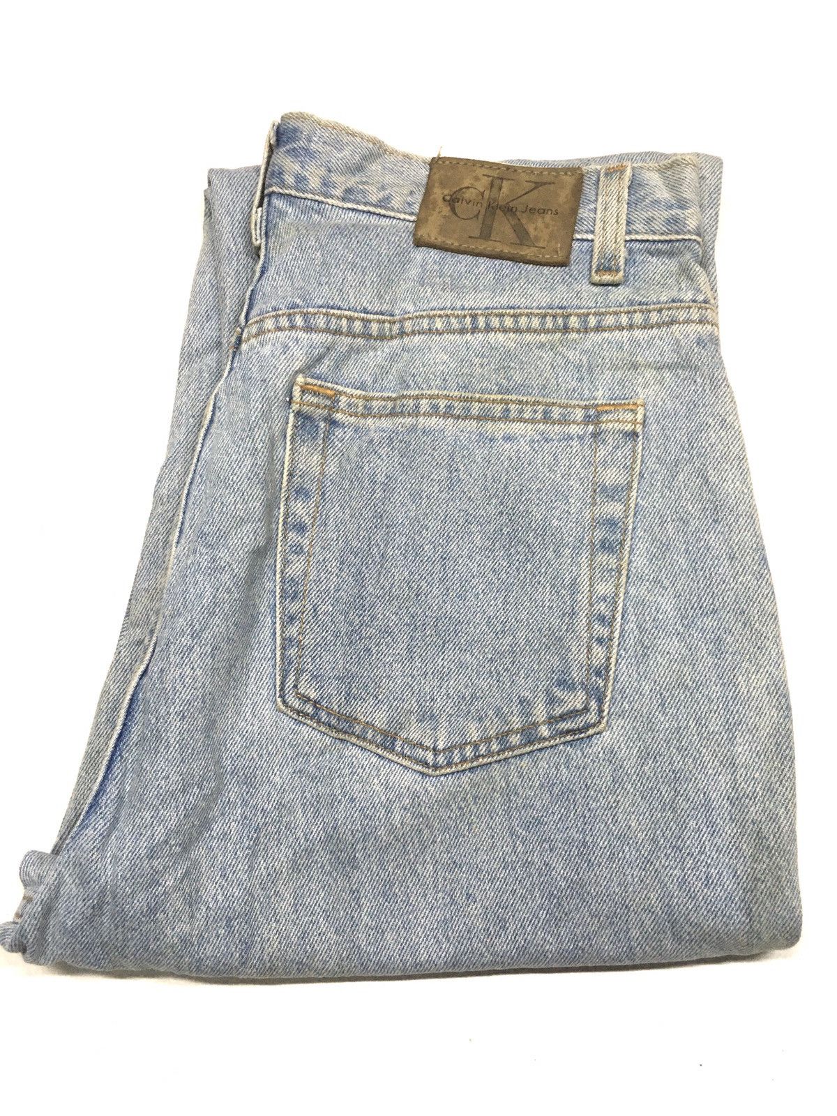 Calvin Klein × Vintage Vintage ‘80 Calvin Klein easy fit jean light wash blue deni Size US 29 - 1 Thumbnail