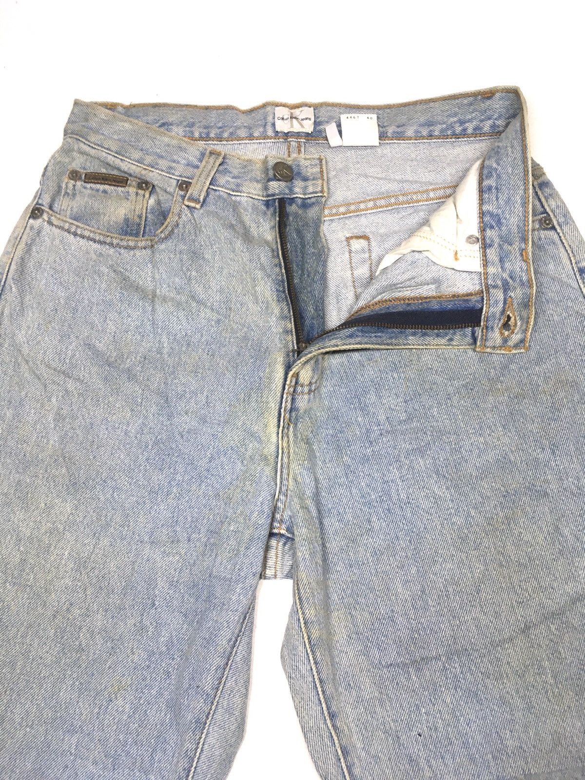 Calvin Klein × Vintage Vintage ‘80 Calvin Klein easy fit jean light wash blue deni Size US 29 - 5 Thumbnail