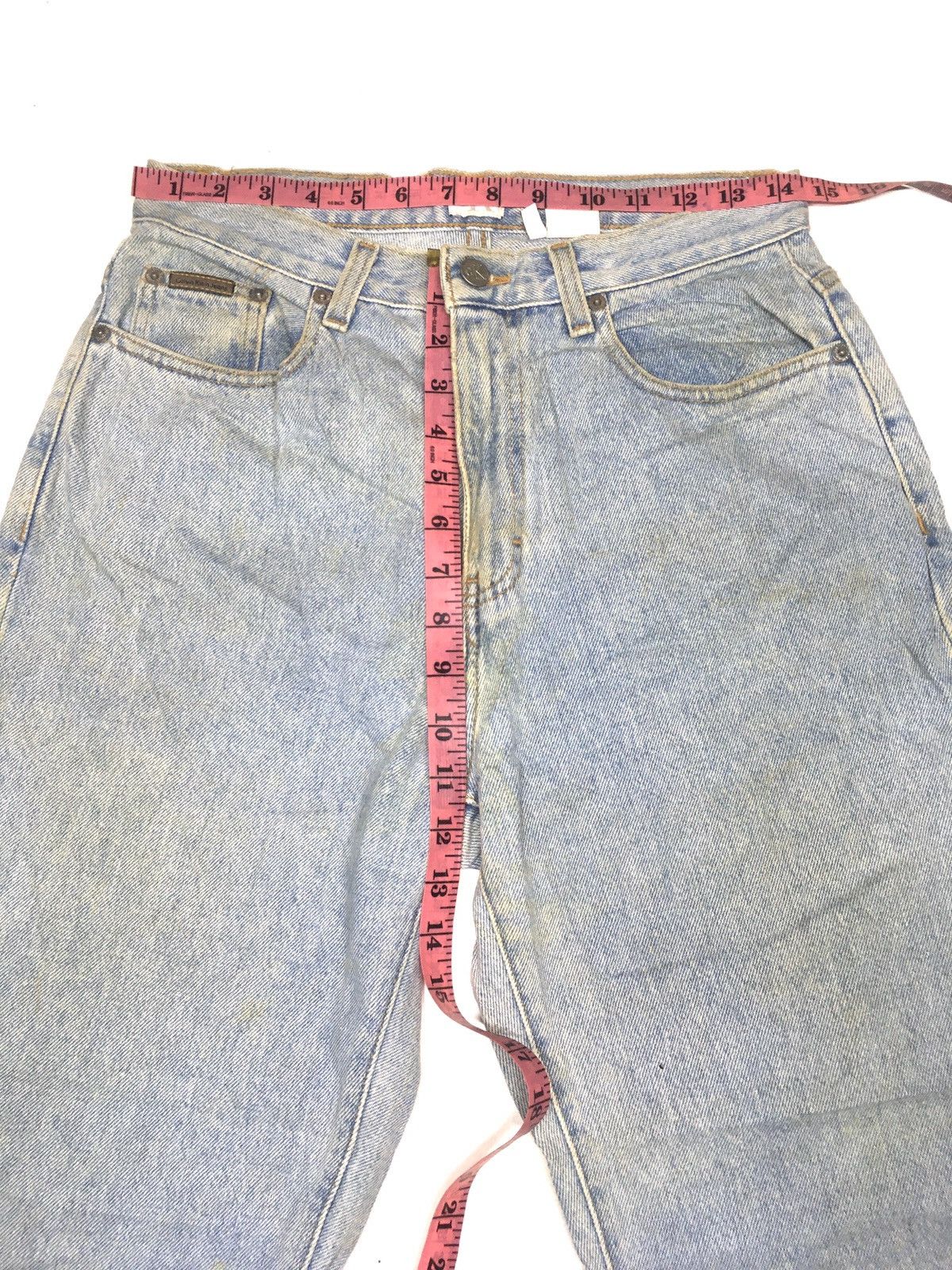 Calvin Klein × Vintage Vintage ‘80 Calvin Klein easy fit jean light wash blue deni Size US 29 - 3 Thumbnail