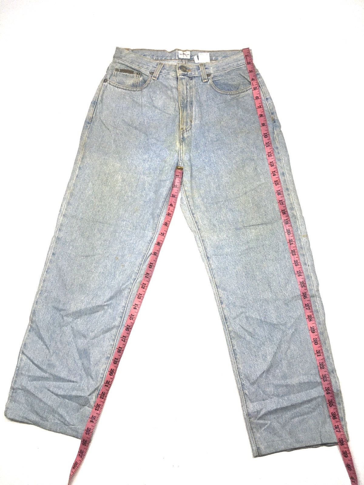 Calvin Klein × Vintage Vintage ‘80 Calvin Klein easy fit jean light wash blue deni Size US 29 - 2 Thumbnail