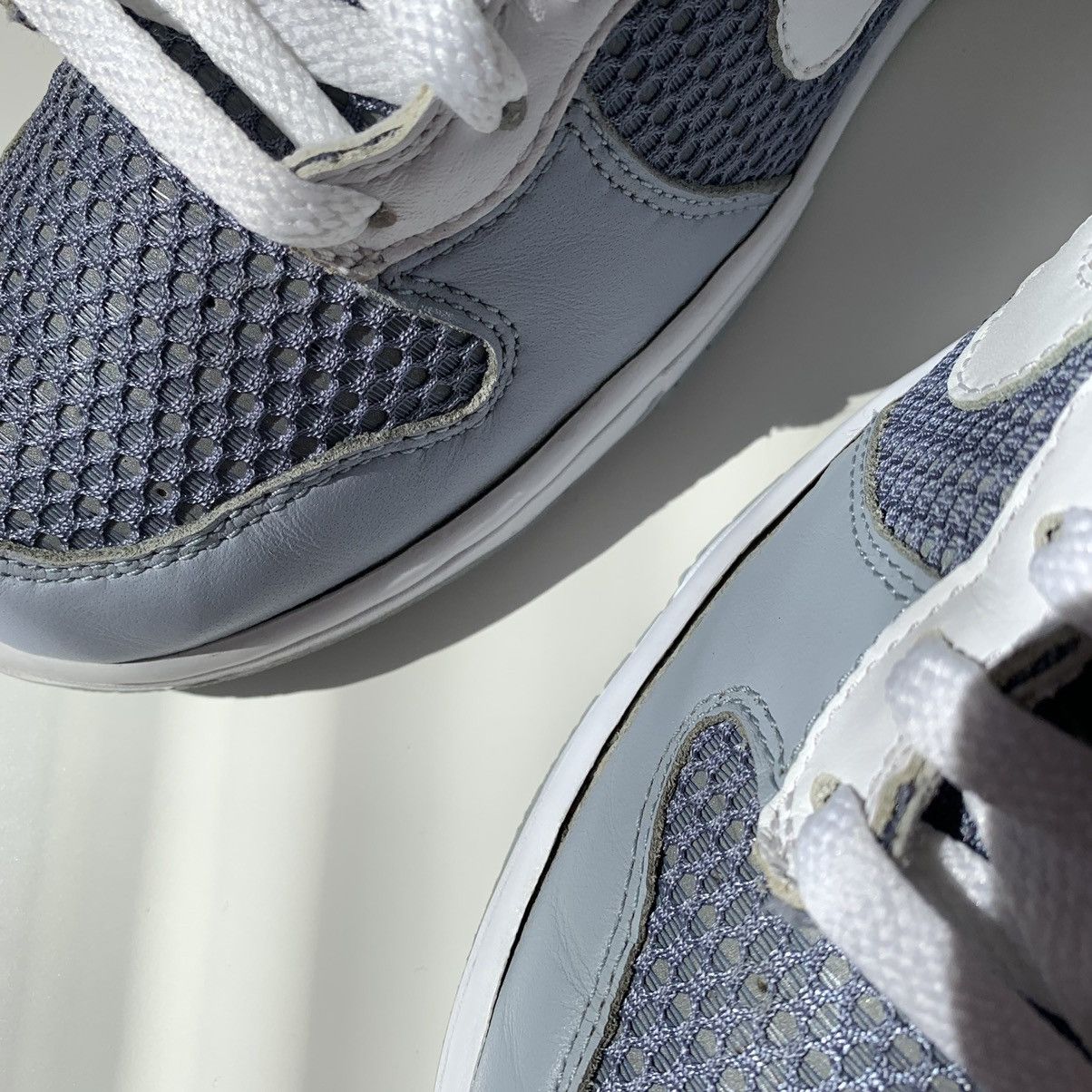 Nike SAMPLE 2004 Nike Dunk High Reflection 3M Cool Grey White Size US 7.5 / IT 37.5 - 8 Thumbnail