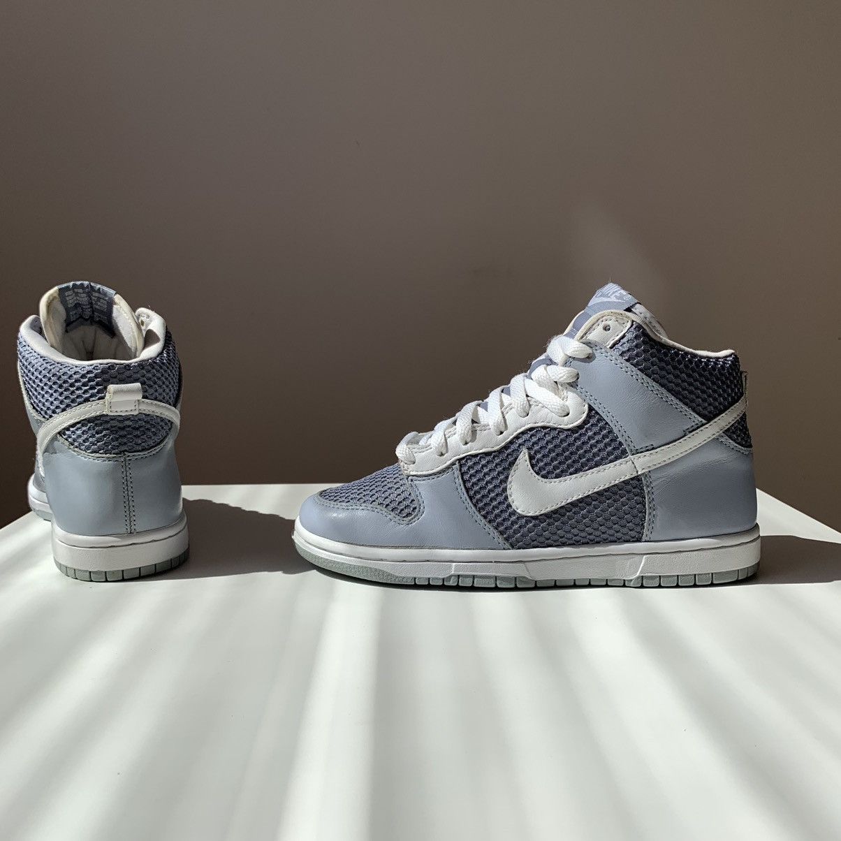 Nike SAMPLE 2004 Nike Dunk High Reflection 3M Cool Grey White Size US 7.5 / IT 37.5 - 5 Thumbnail