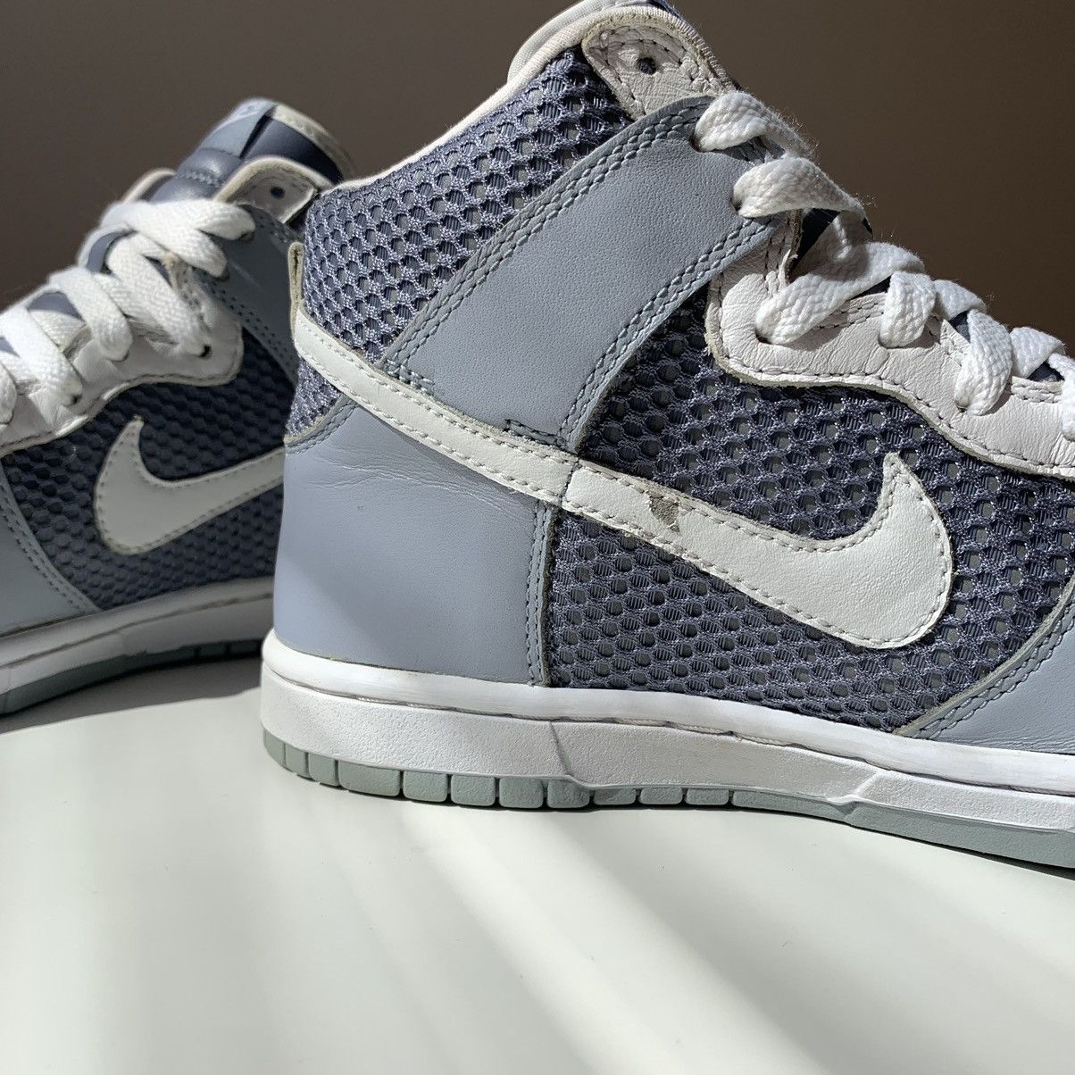 Nike SAMPLE 2004 Nike Dunk High Reflection 3M Cool Grey White Size US 7.5 / IT 37.5 - 11 Thumbnail