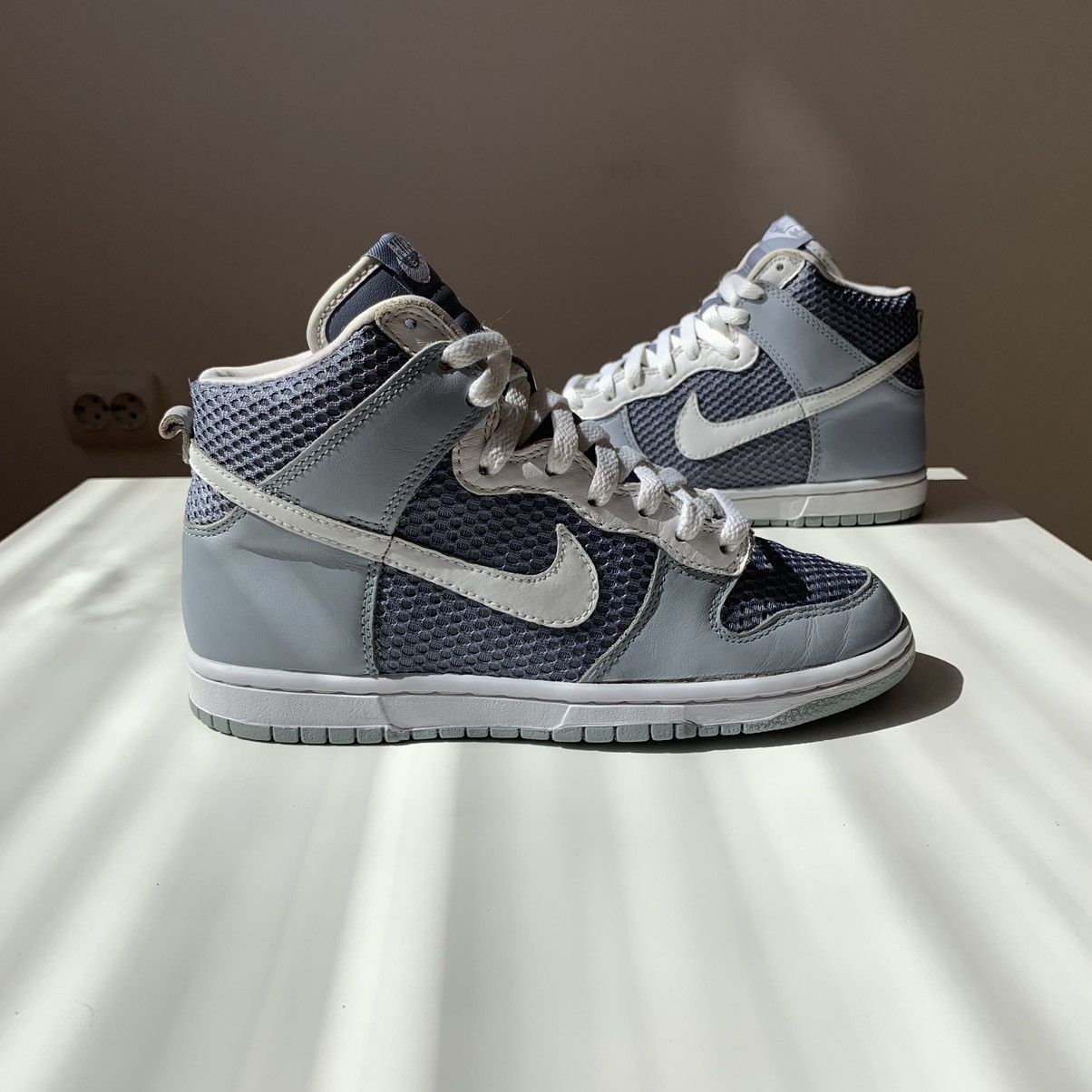 Nike SAMPLE 2004 Nike Dunk High Reflection 3M Cool Grey White Size US 7.5 / IT 37.5 - 4 Thumbnail