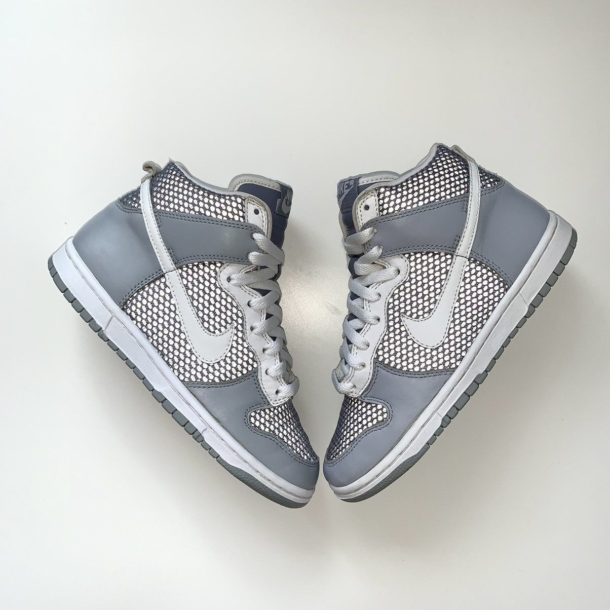 Nike SAMPLE 2004 Nike Dunk High Reflection 3M Cool Grey White Size US 7.5 / IT 37.5 - 2 Thumbnail
