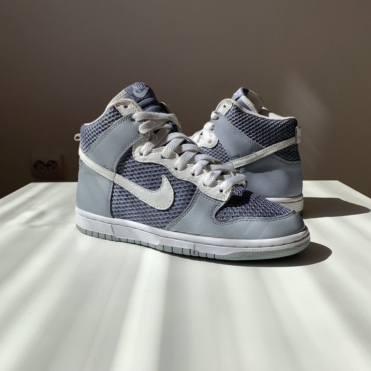 Nike SAMPLE 2004 Nike Dunk High Reflection 3M Cool Grey White Size US 7.5 / IT 37.5 - 13 Thumbnail