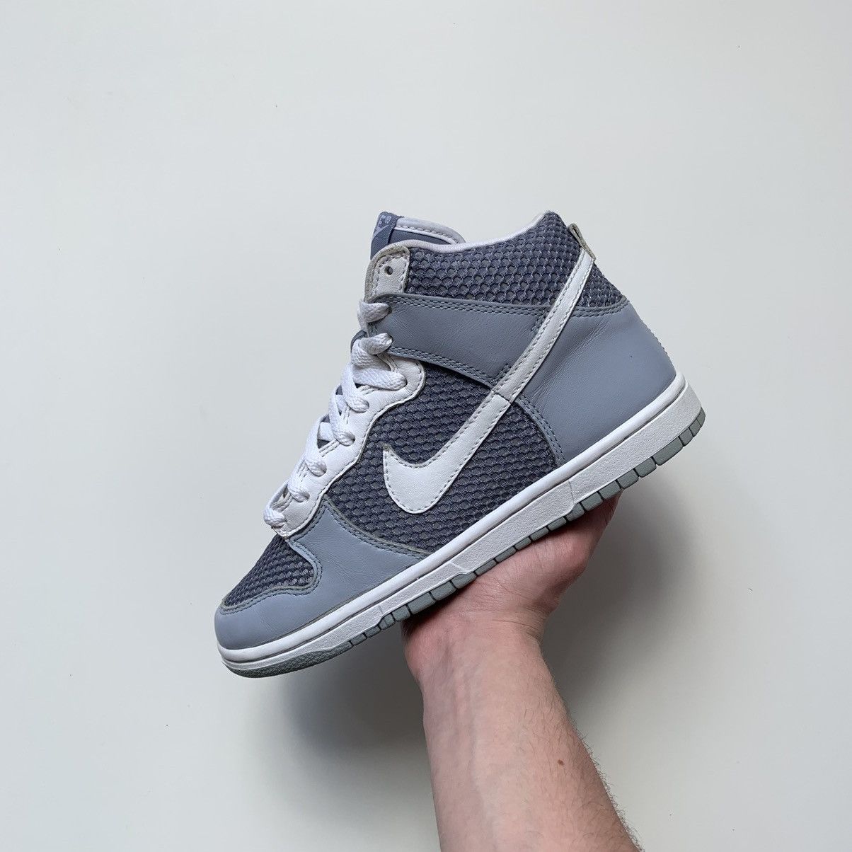Nike SAMPLE 2004 Nike Dunk High Reflection 3M Cool Grey White Size US 7.5 / IT 37.5 - 12 Thumbnail